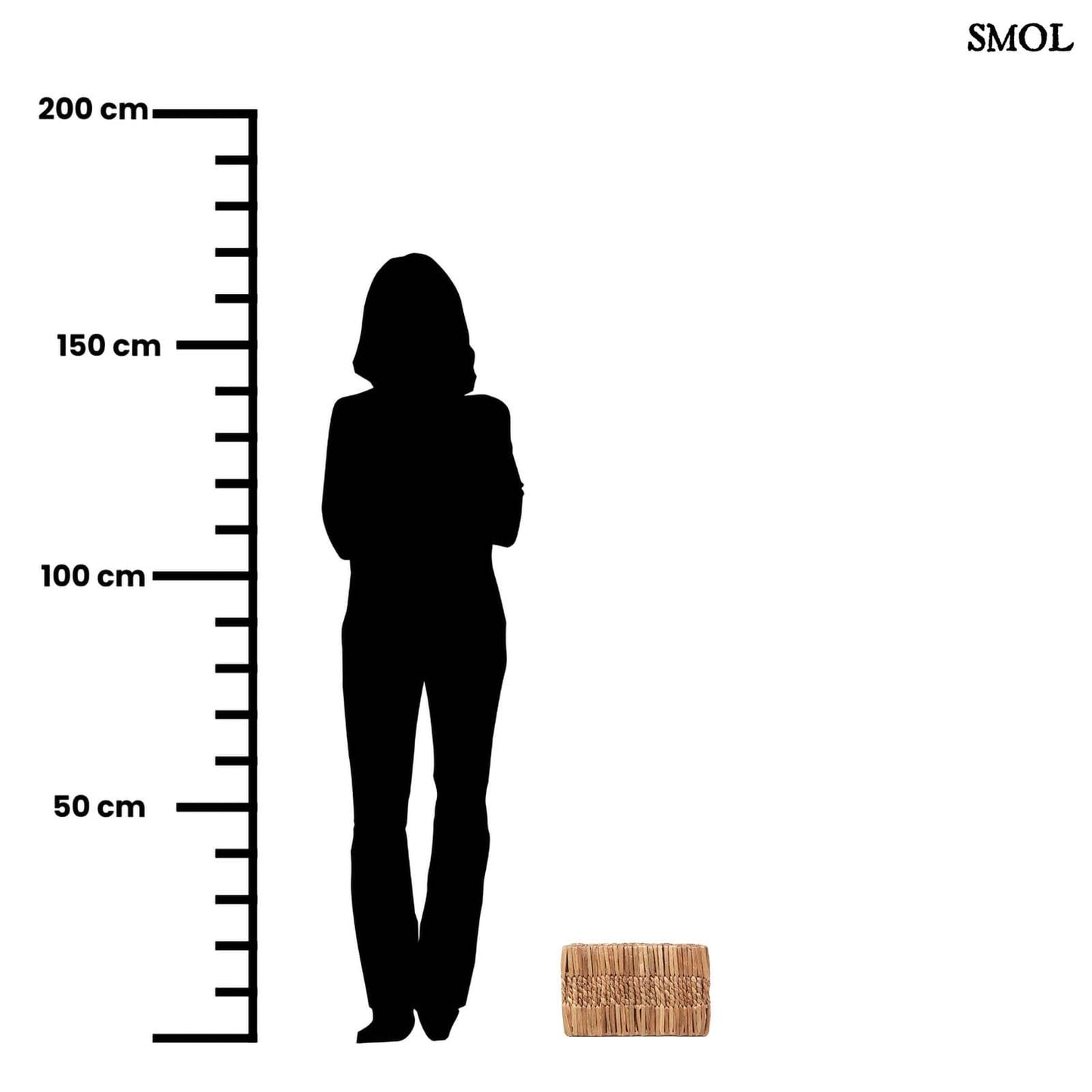 AKUKU - tároló kosár banánlevélből - 32 cm - smol.hu - méretarányosan