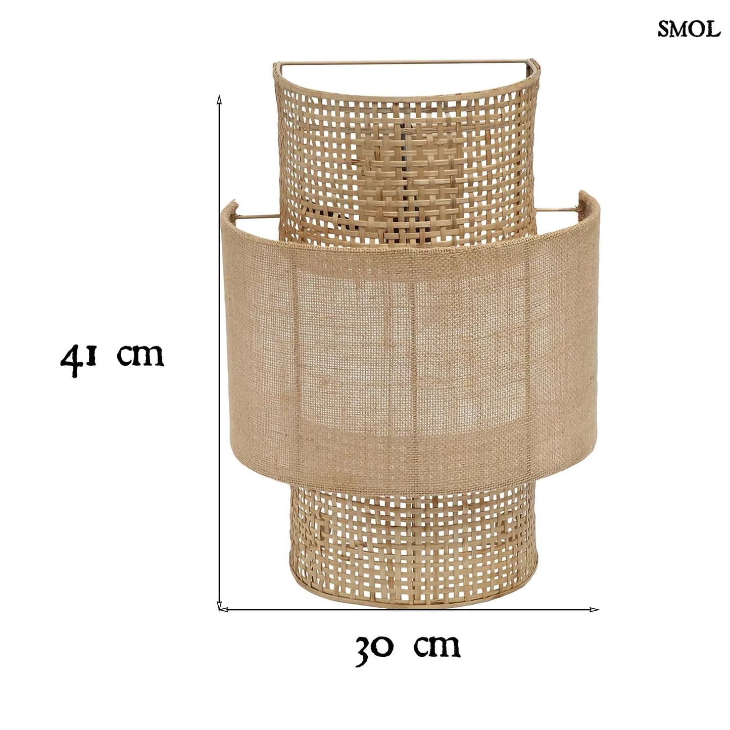 BOLLY, rattan, fali lámpaernyő - smol.hu