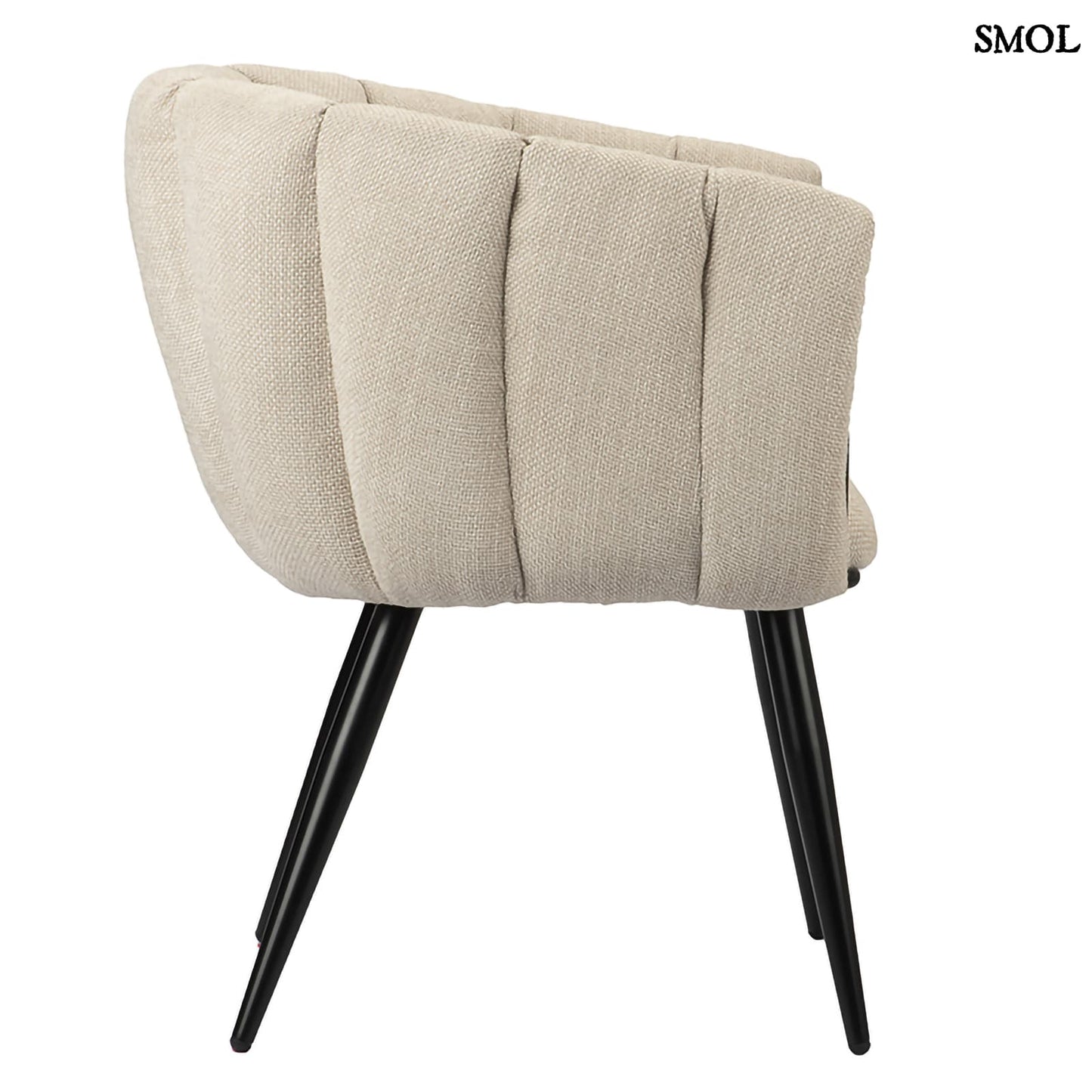 BREEZE BEIGE, 2 db kárpitozott étkezőszék - smol.hu - oldalról