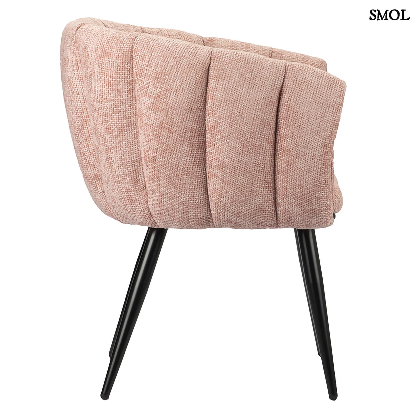 BREEZE PINK, 2 db kárpitozott étkezőszék - smol.hu - oldalról