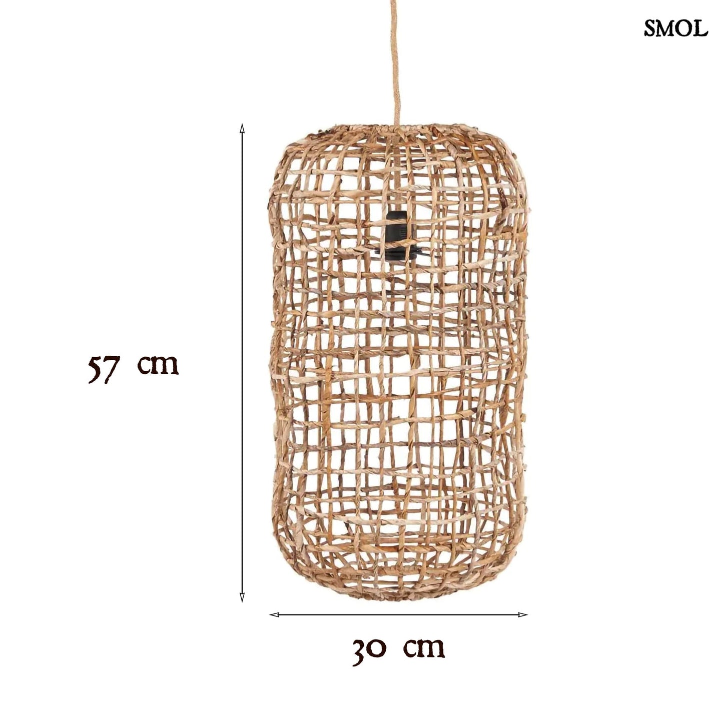 Banánlevél függőlámpaernyő, 57 cm | KUSO - smol.hu - méretekkel