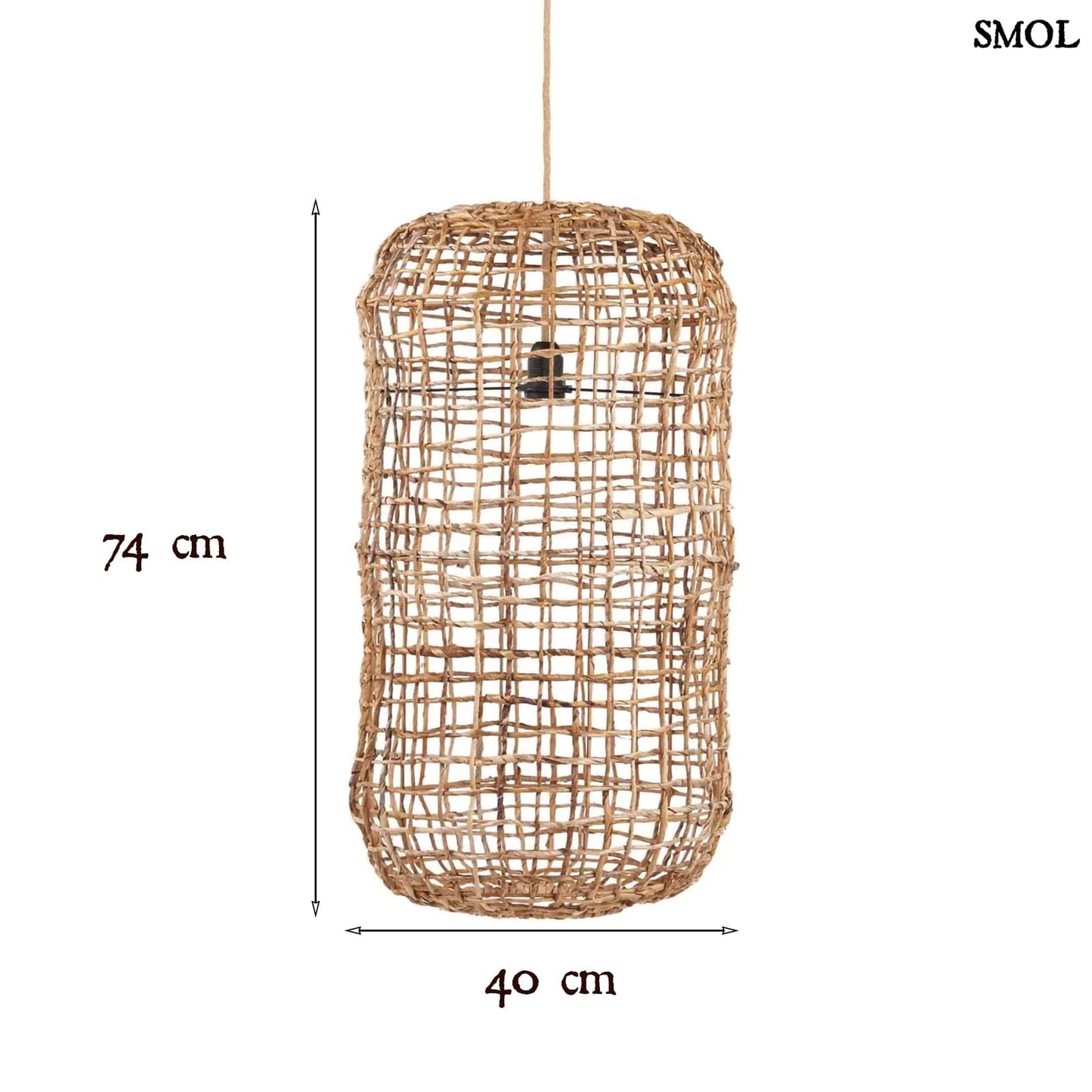 Banánlevél függőlámpaernyő, 74 cm | KUSO - smol.hu - méretekkel