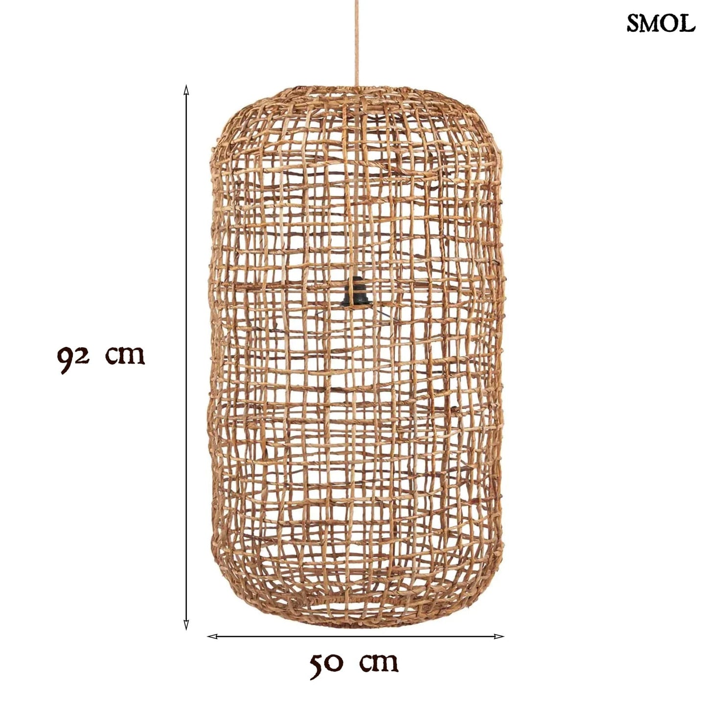 Banánlevél függőlámpaernyő, 92 cm | KUSO - smol.hu - méretekkel