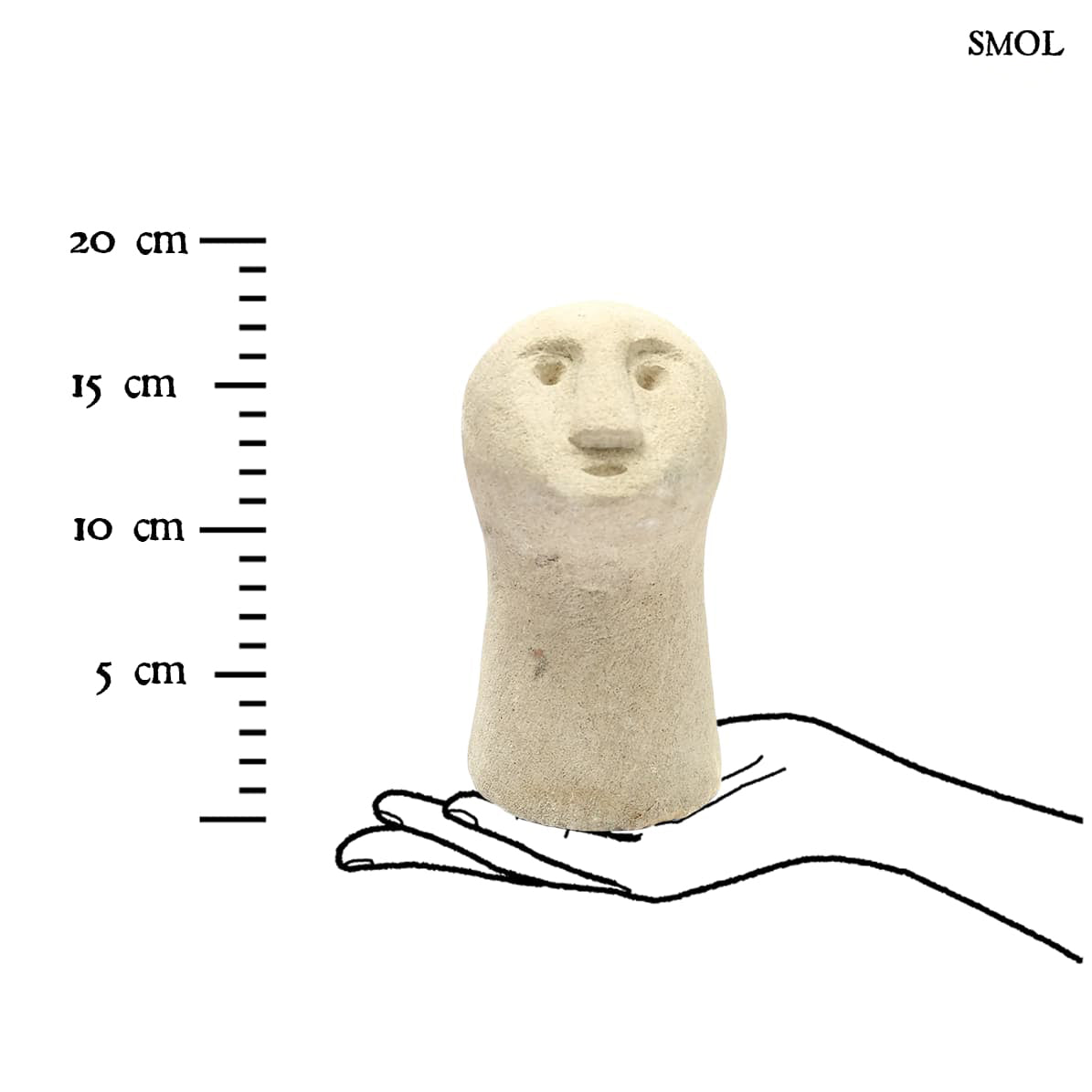 SUMBA8, kőszobor, 17 cm - smol.hu