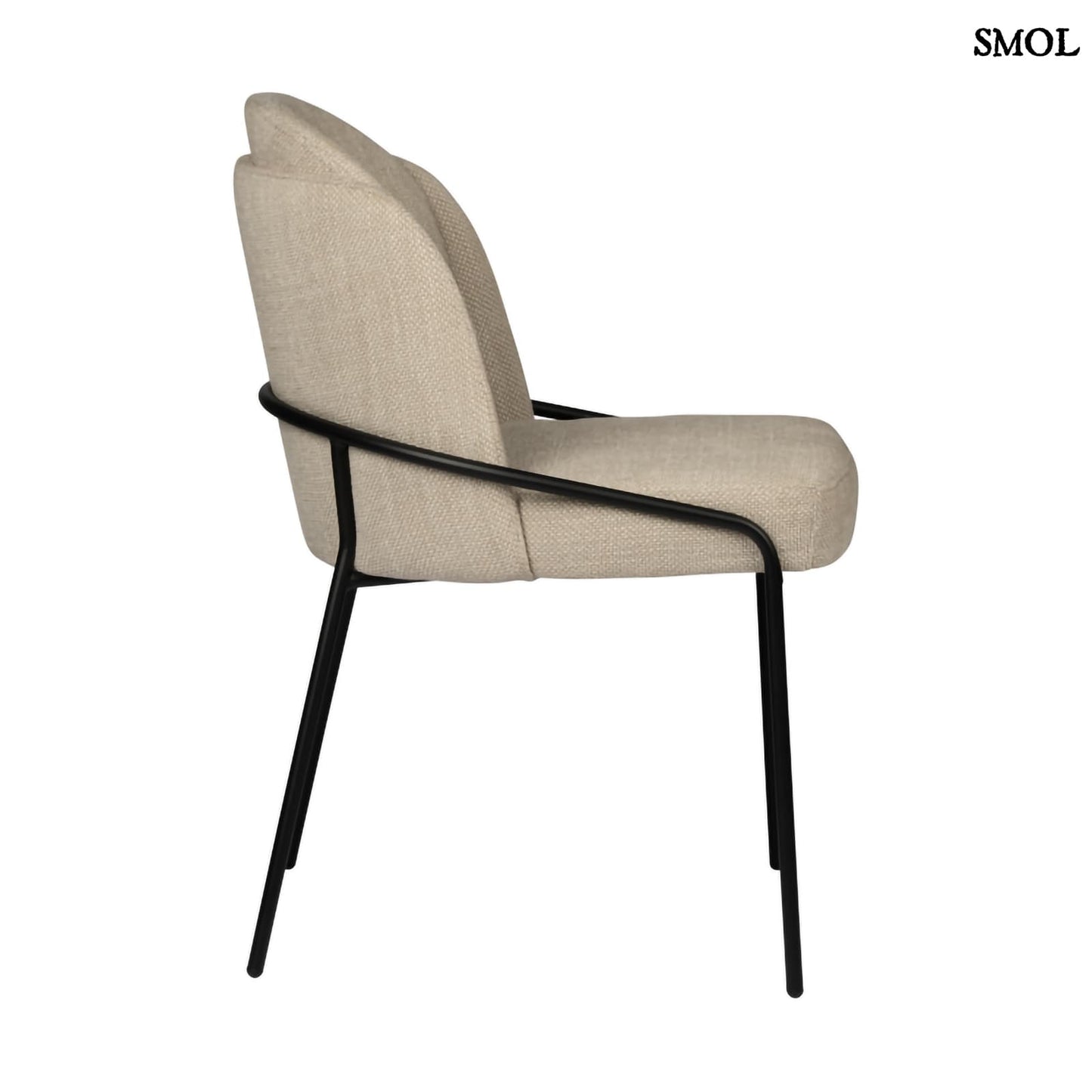 FJORD BEIGE, 2 db kárpitozott étkezőszék - smol.hu - oldalról
