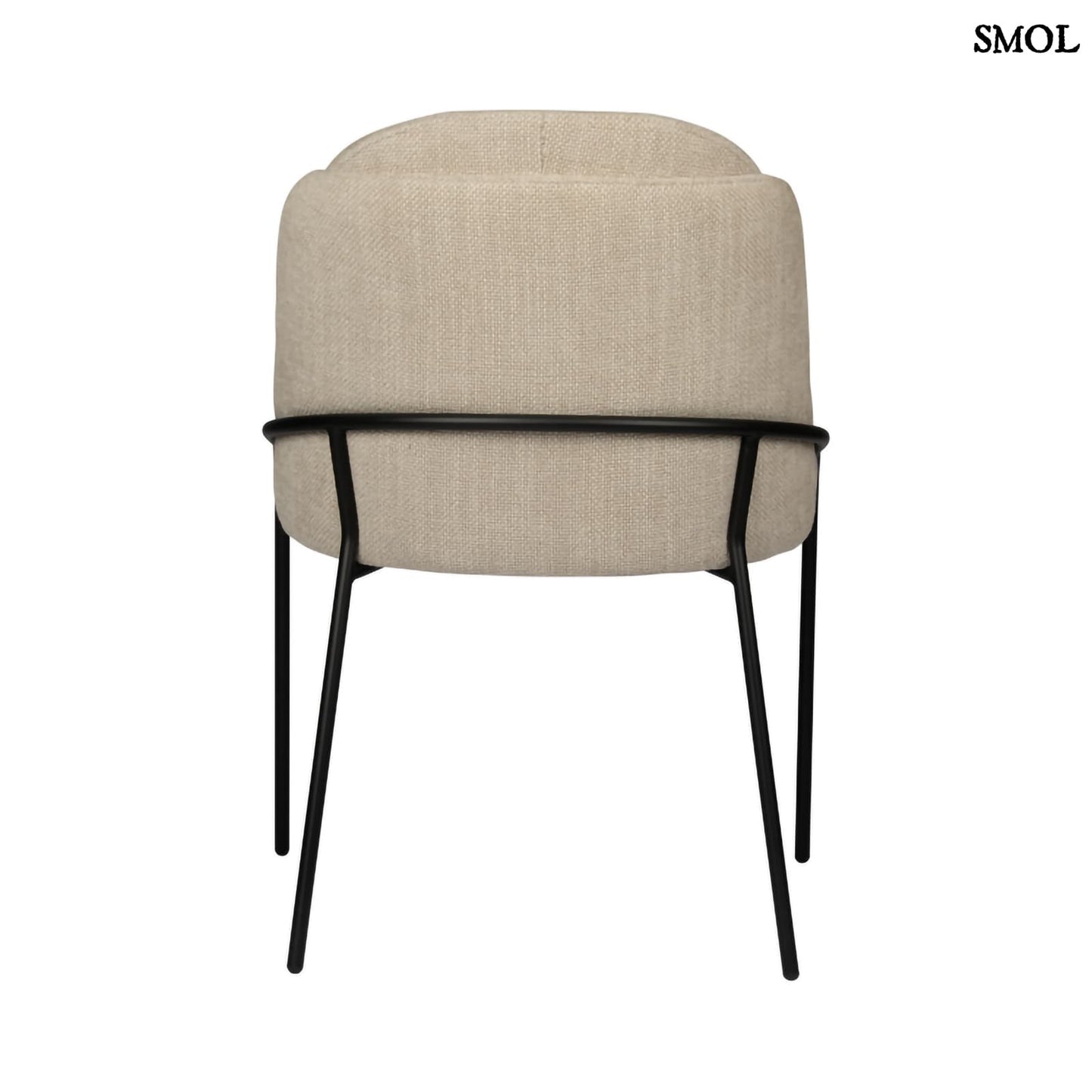 FJORD BEIGE, 2 db kárpitozott étkezőszék - smol.hu - hátulról
