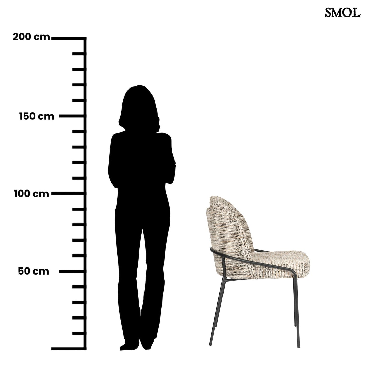 FJORD COCO, 2 db kárpitozott étkezőszék - smol.hu - méretarányosan