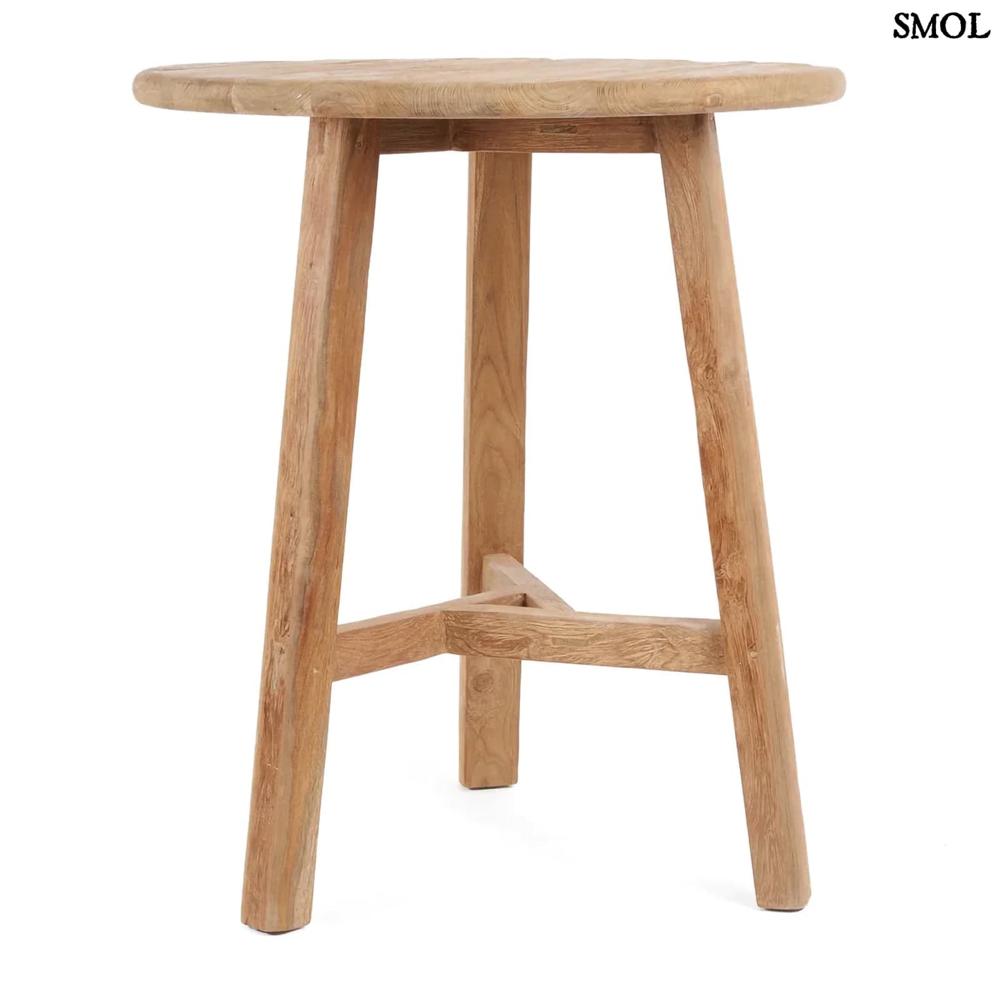 FUSUMA, bel-/kültéri teakfa, magas bárasztal, 105 cm - smol.hu - oldalról