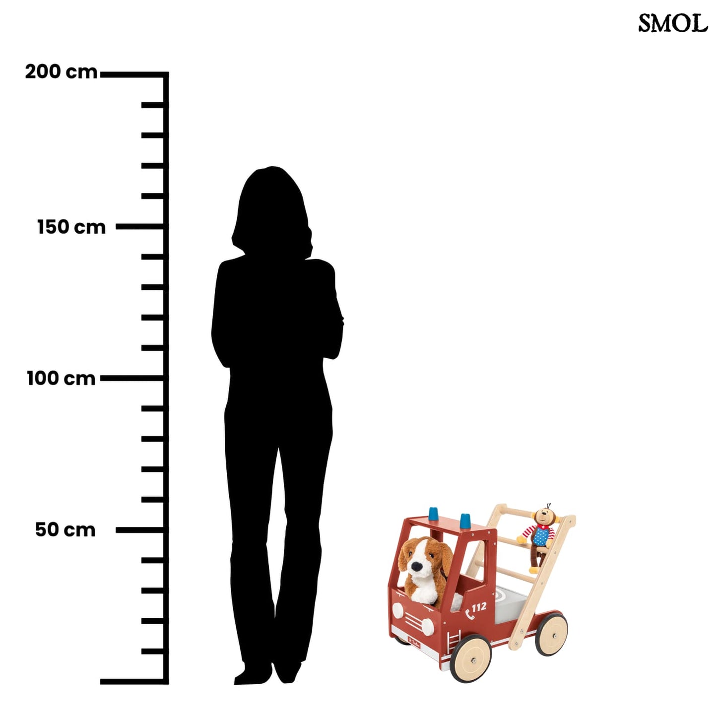 Fa Járássegítő Tűzoltóautó| FIRETRUCK FRED | SMOL - méretarányosan, felnőttel