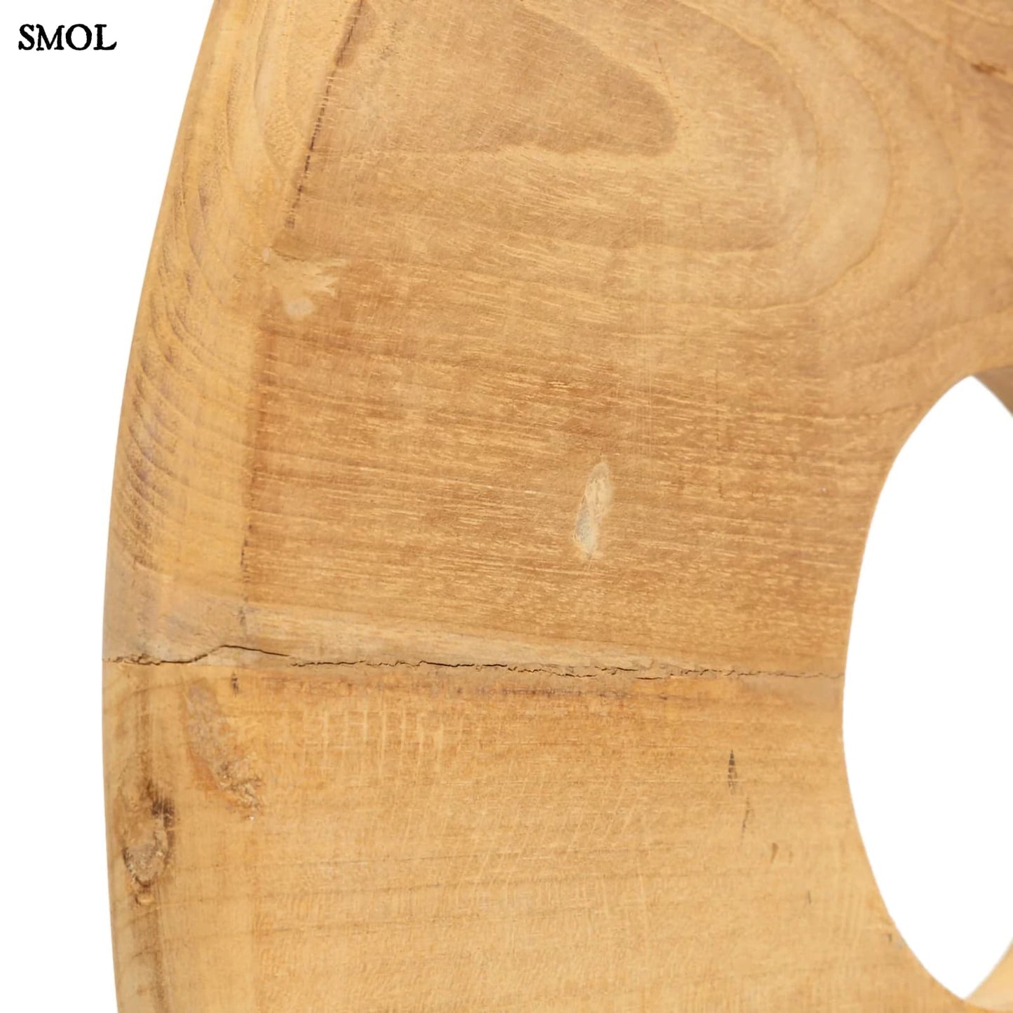 Fakorong Asztali Dekoráció, 50 cm | TEAK DISC | SMOL - nagyítva