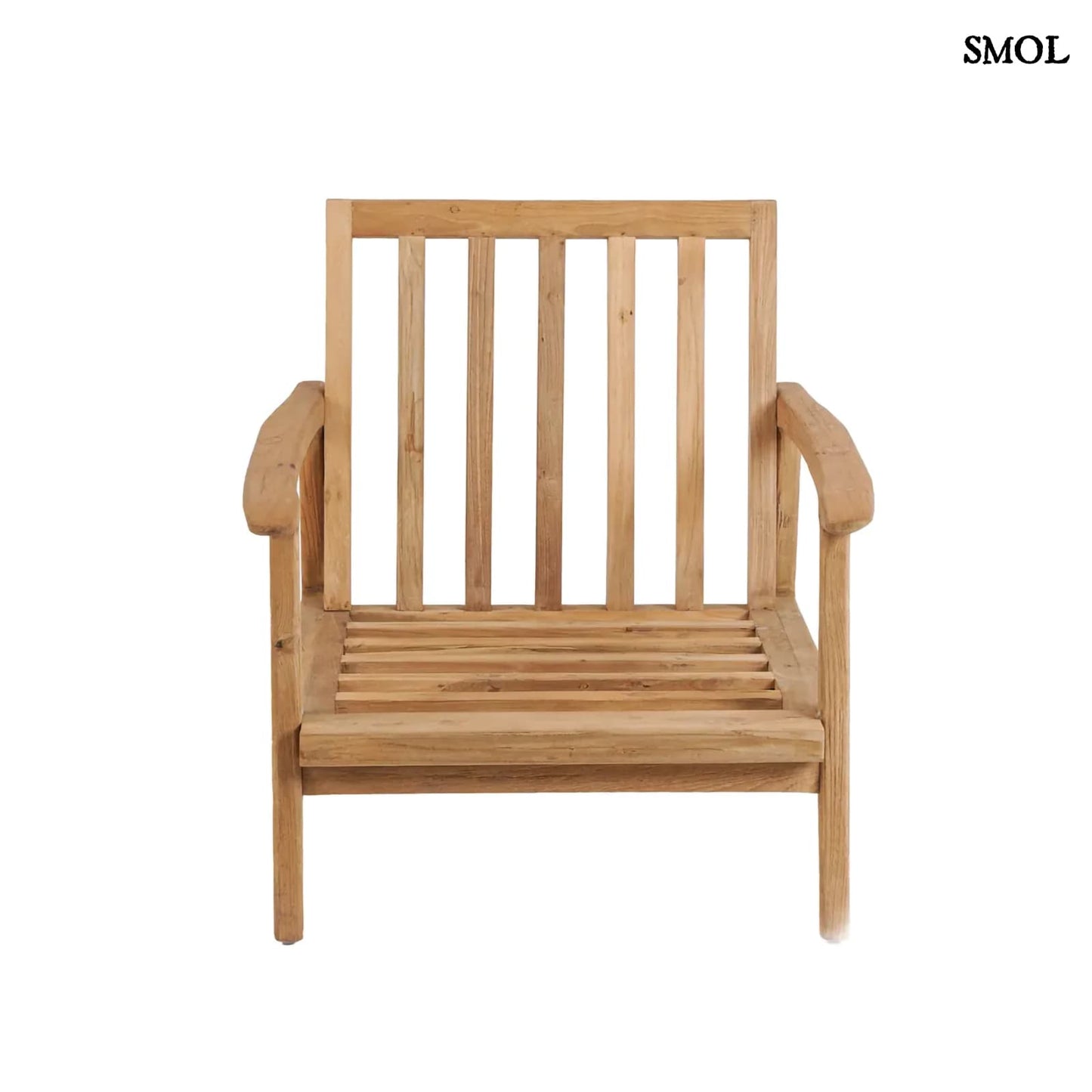 GILIMANUK, fehér, bel-/kültéri, egyszemélyes fotel, 75 cm - smol.hu - faváz szemből