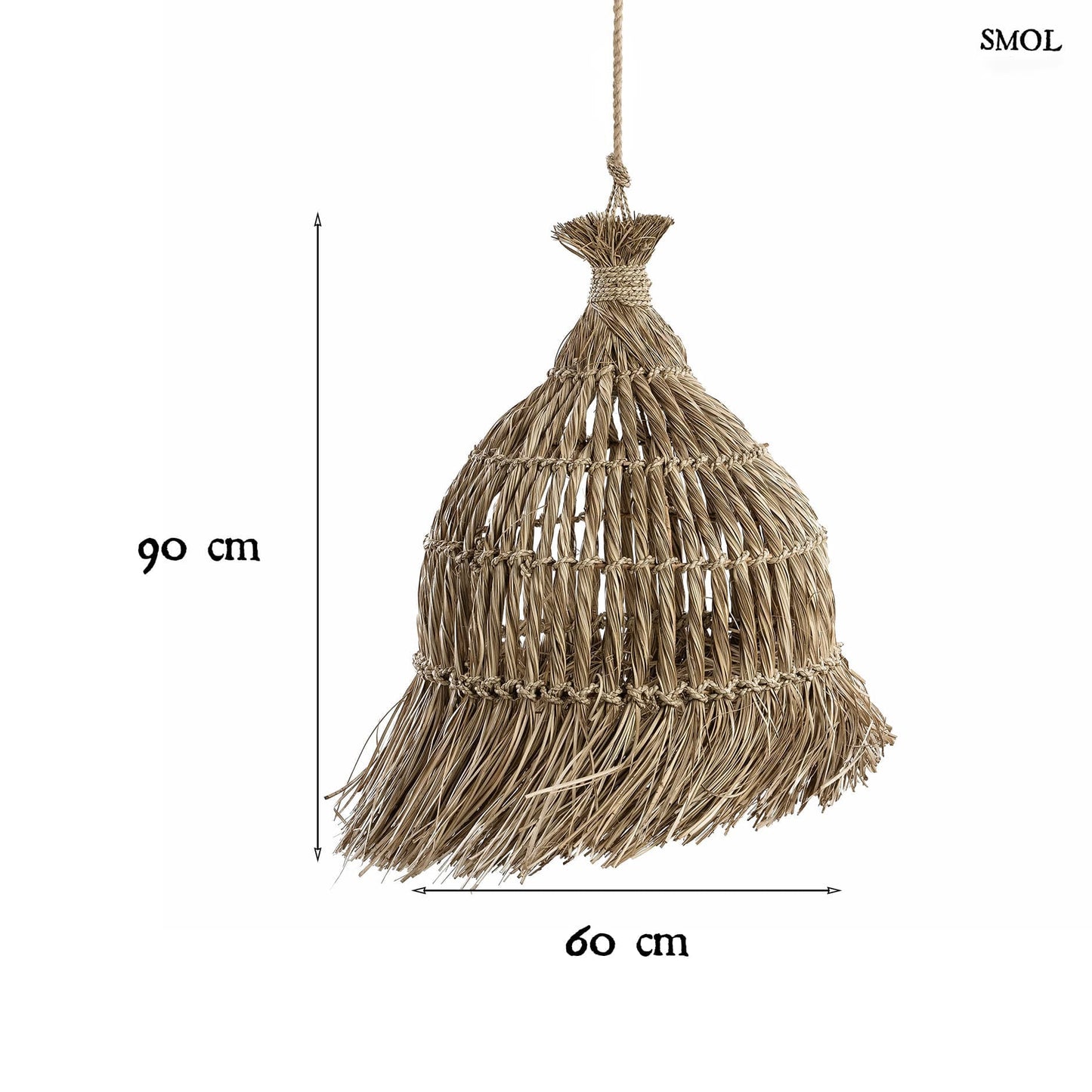 GUAGUA, natúr, függőlámpaernyő, 90 cm - smol.hu