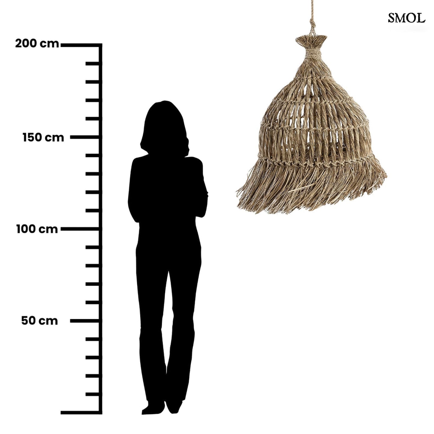 GUAGUA, natúr, függőlámpaernyő, 90 cm - smol.hu