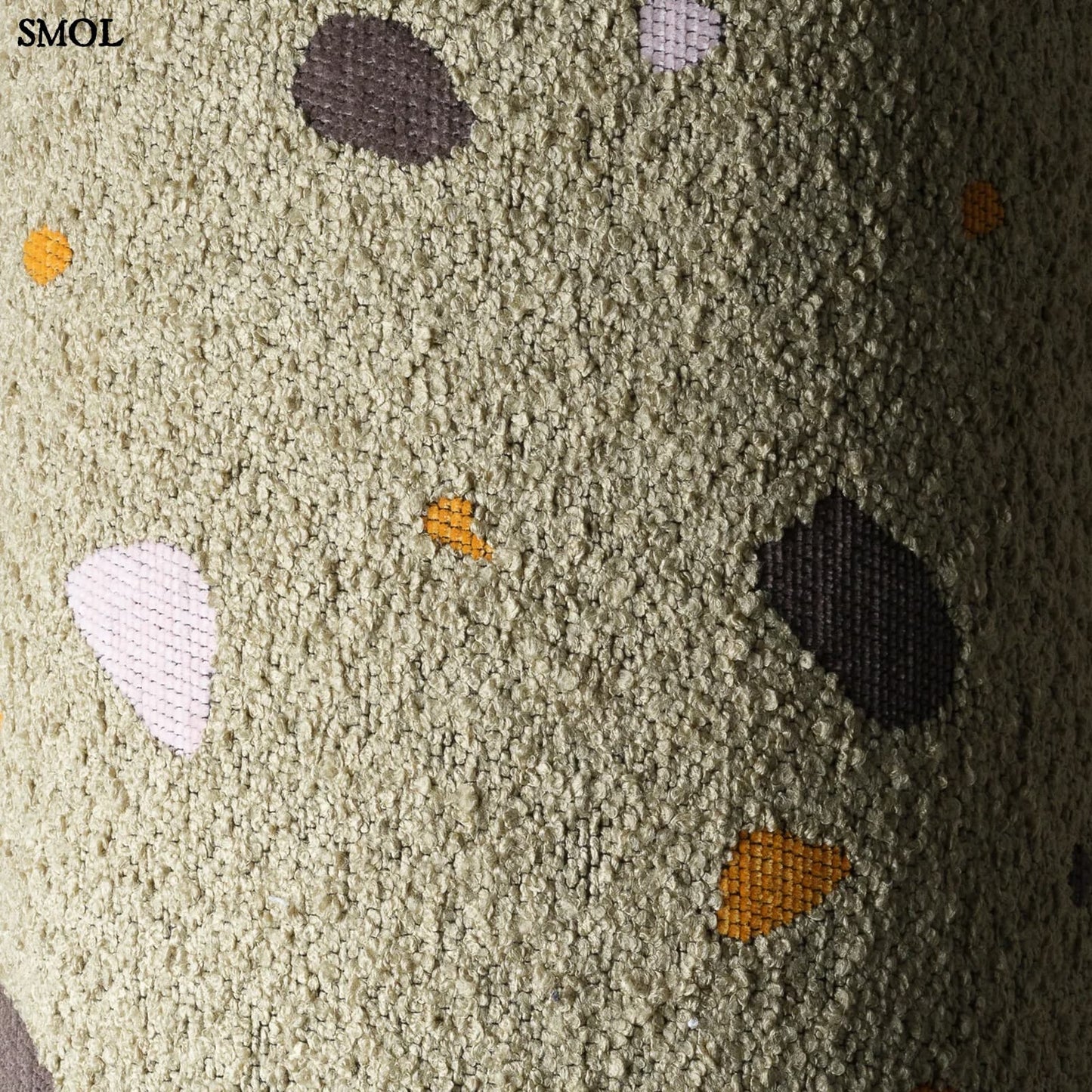 Gyerek díszpárna, 45x45| TERRAZZO MOSS - SMOL - anyag nagyítva