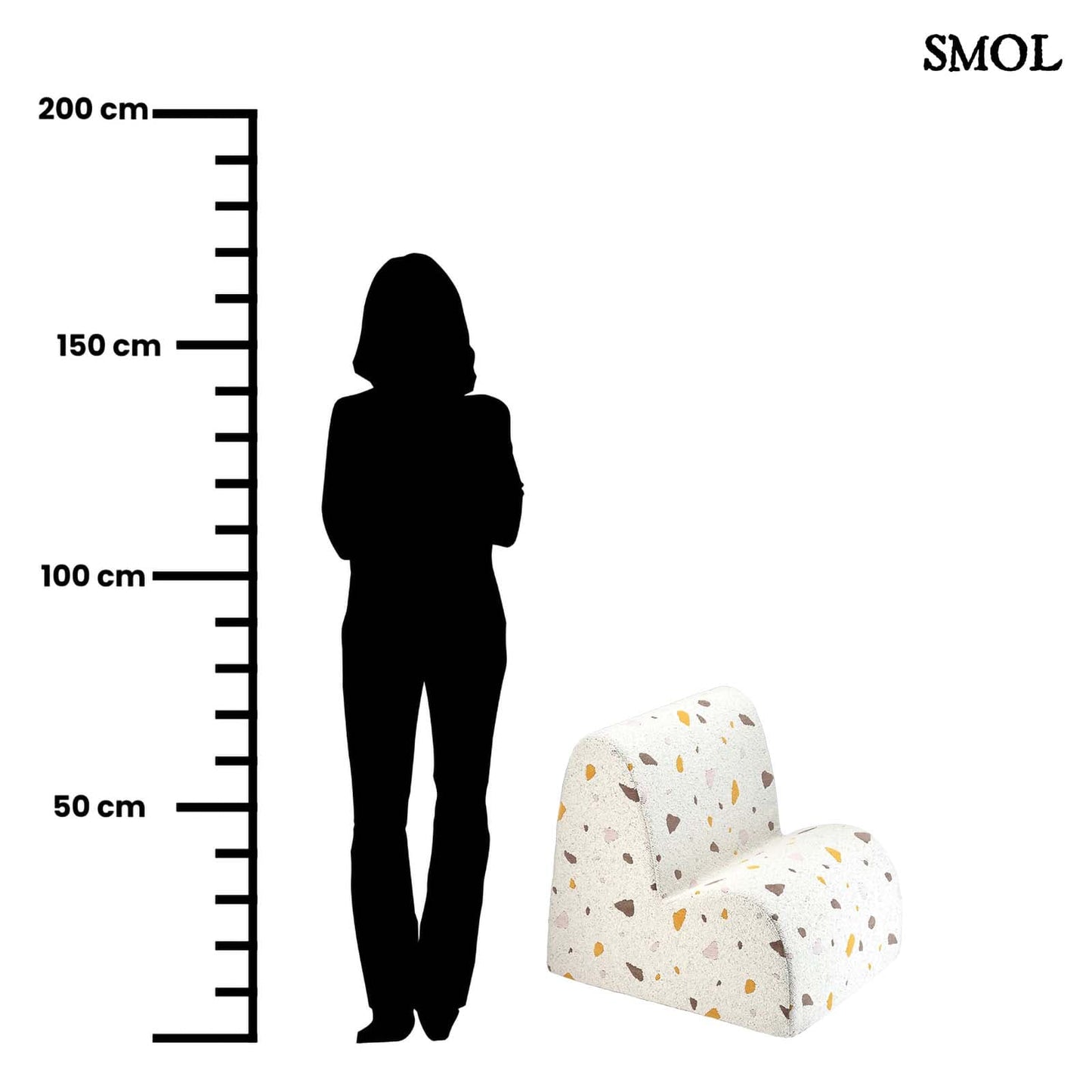 Gyerek felhőfotel | TERRAZZO MARBLE - SMOL - méretarányosan