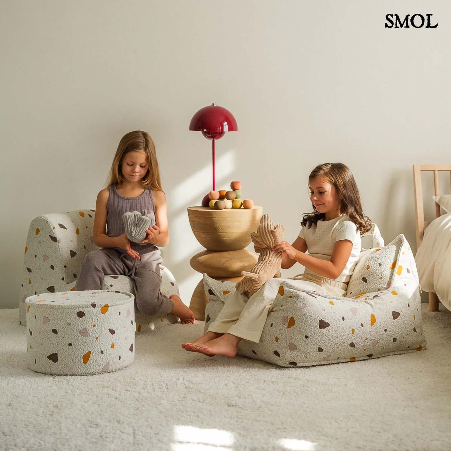 Gyerek felhőfotel | TERRAZZO MARBLE - SMOL - babázó gyerekekkel, gyerekszobában