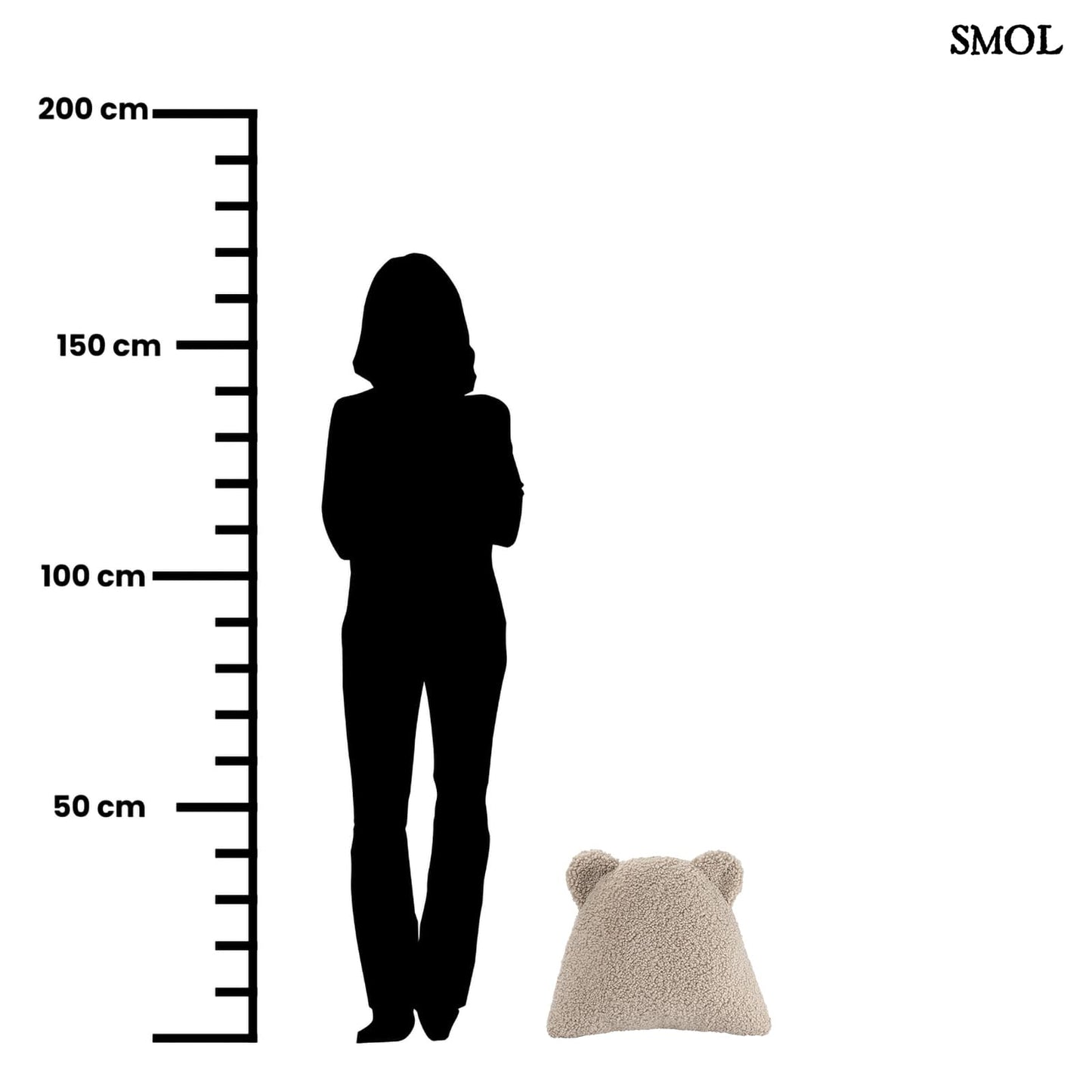 Gyerek mackós párna | BISCUIT, mackó alakú gyerekpárna - SMOL -méretarányosan