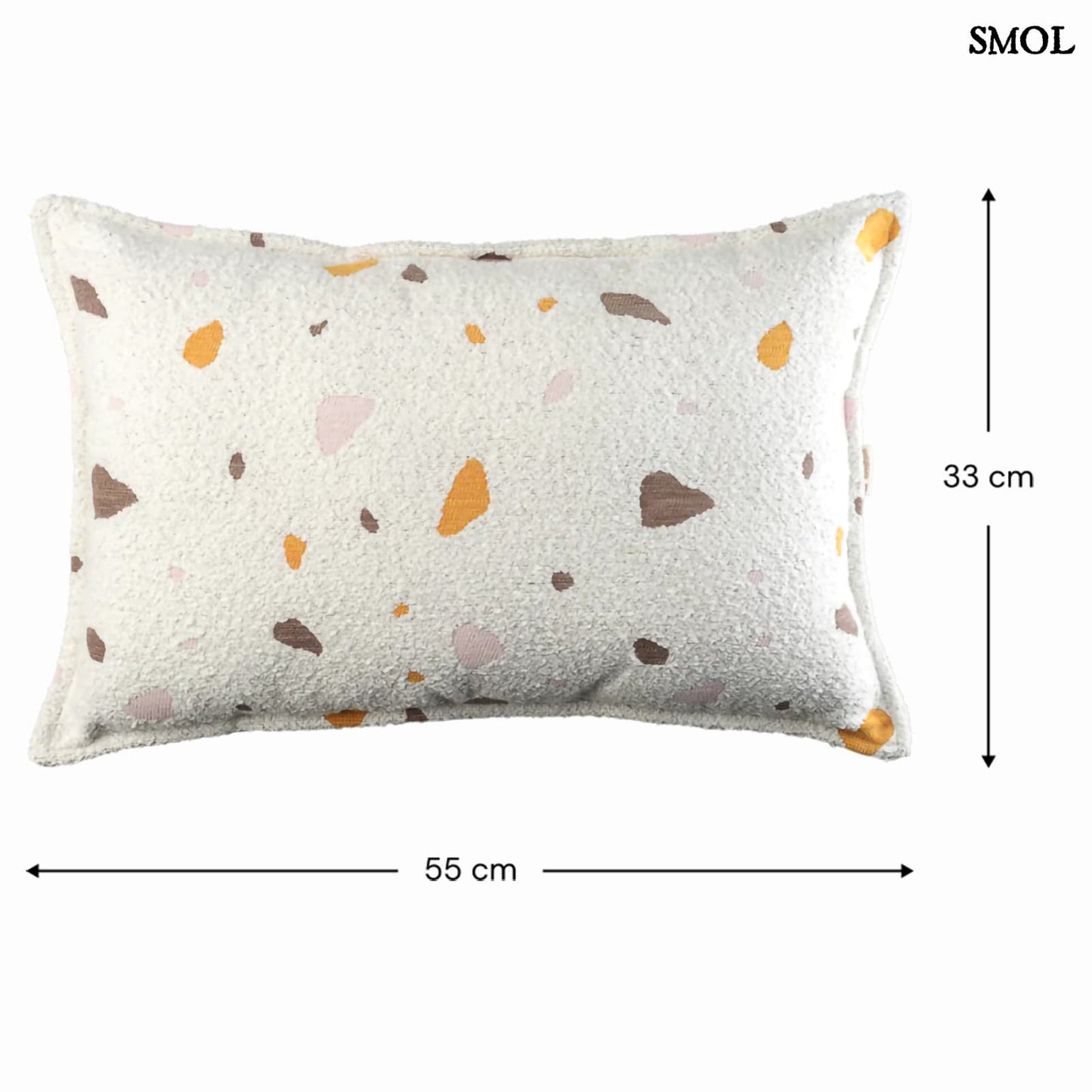 Gyerekpárna - terrazzo mintás | TERRAZZO MARBLE | SMOL - méretekkel