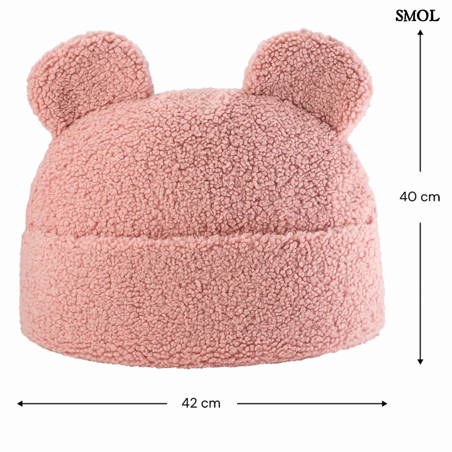 Gyerekpárna - zsebes tároló, mackófüles | TEDDY GUAVA | SMOL - méretekkel
