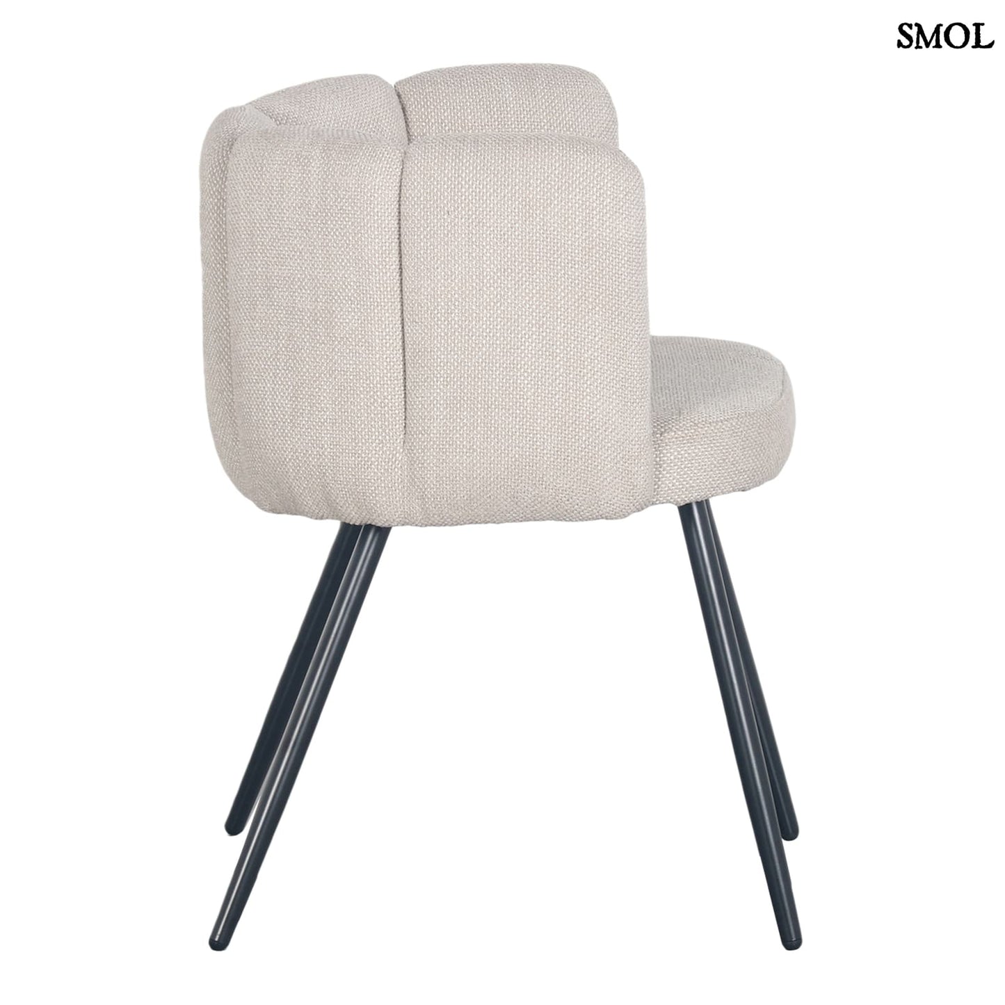 HIGH FIVE BEIGE, 2 db kárpitozott étkezőszék - smol.hu - oldalról