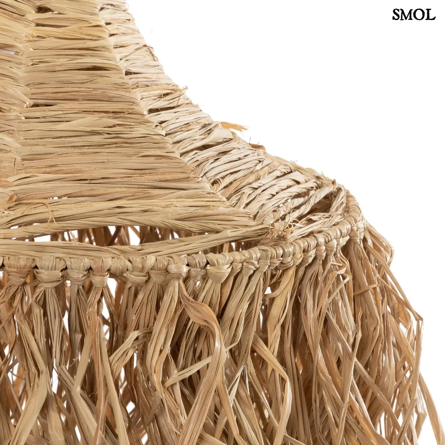 HONOLULU, természetes függőlámpaernyő, 150 cm - smol.hu - raffia csomózás nagyítva