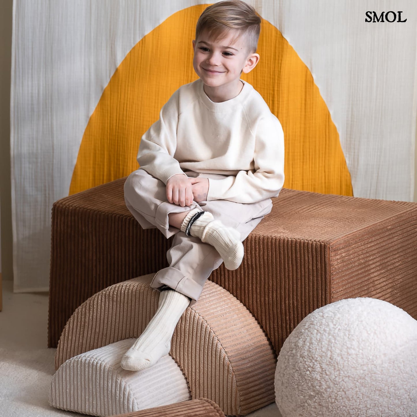 Játékszett - moduláris, 3 részes | TOFFEE | SMOL - ülő gyerekkel