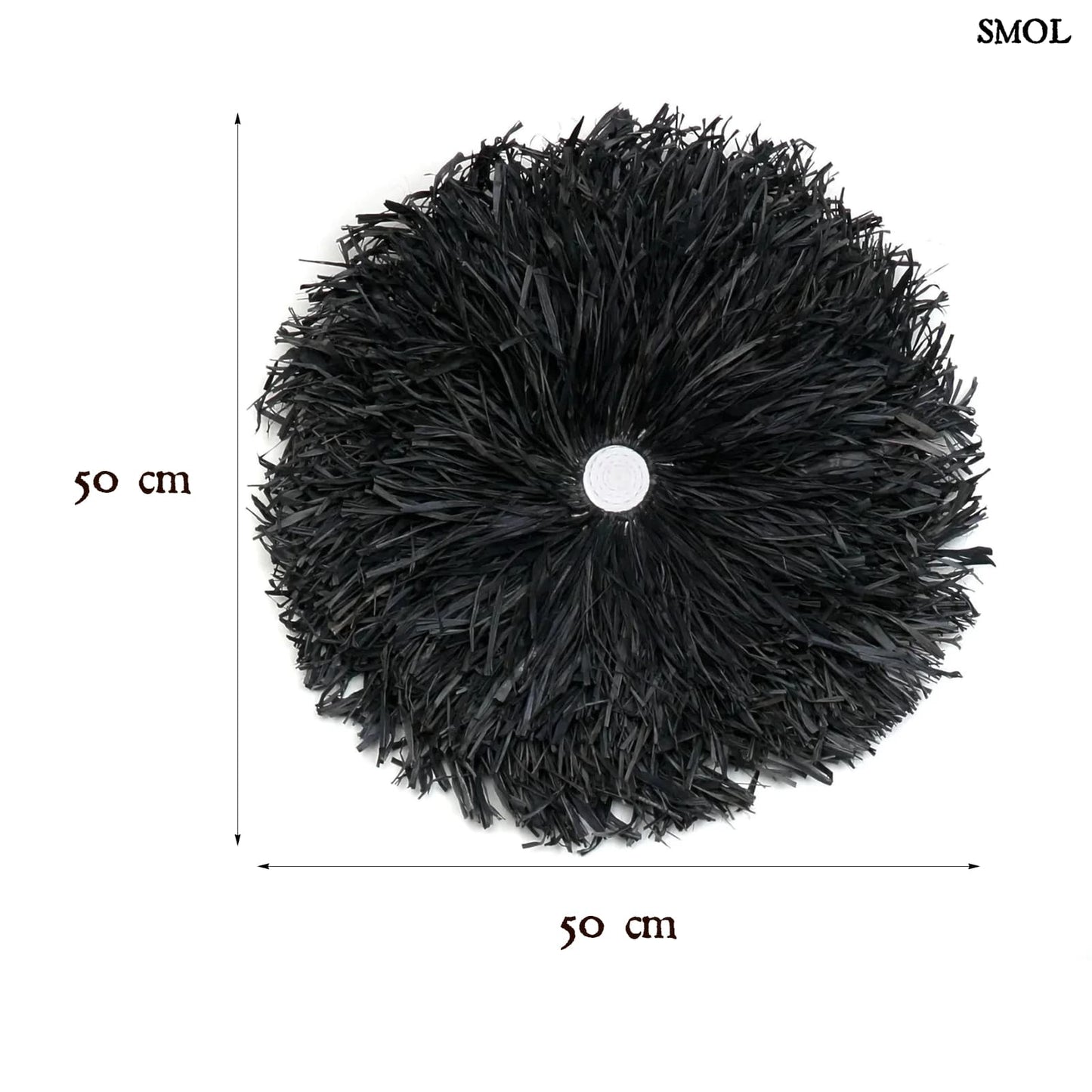 Kerek Raffia Fali Dekoráció| RAFFIA JUJU | SMOL - méretekkel