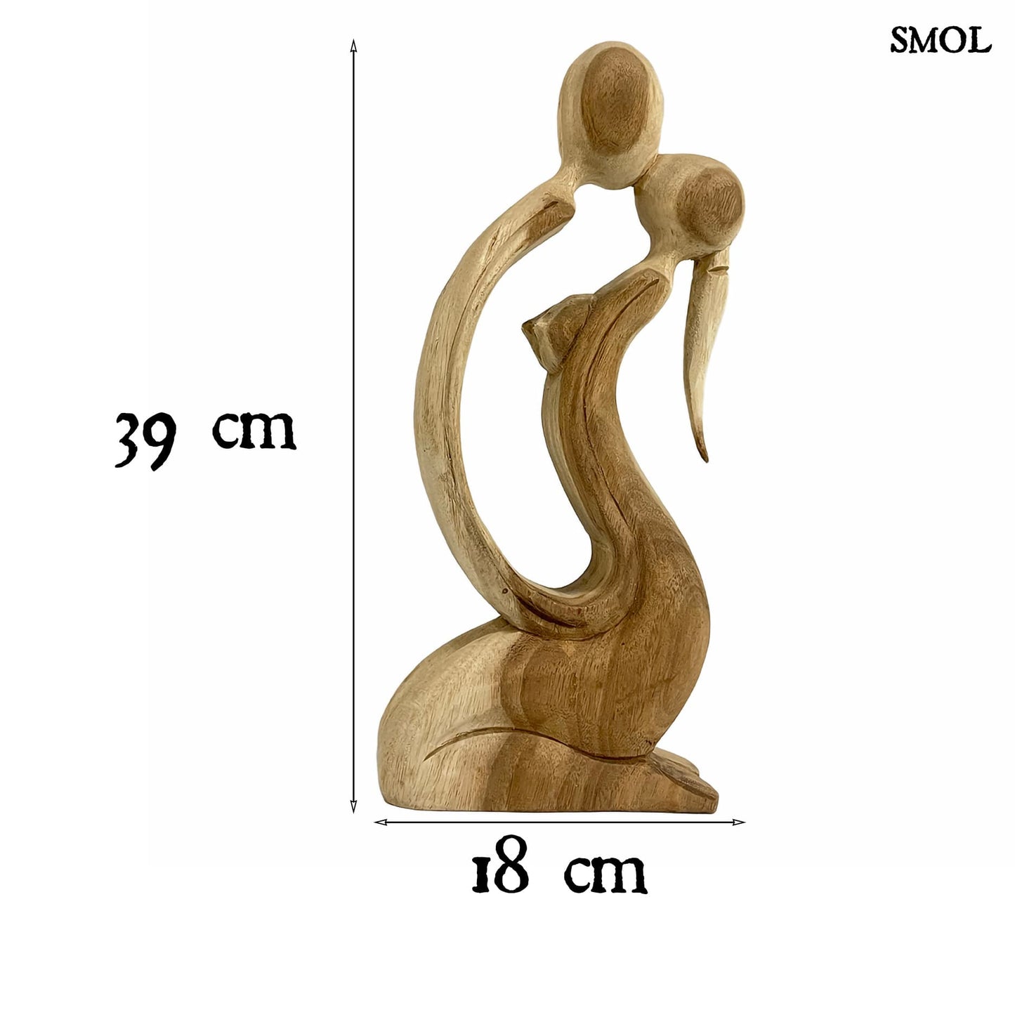 LOMANI, faszobor, 39 cm - SMOL