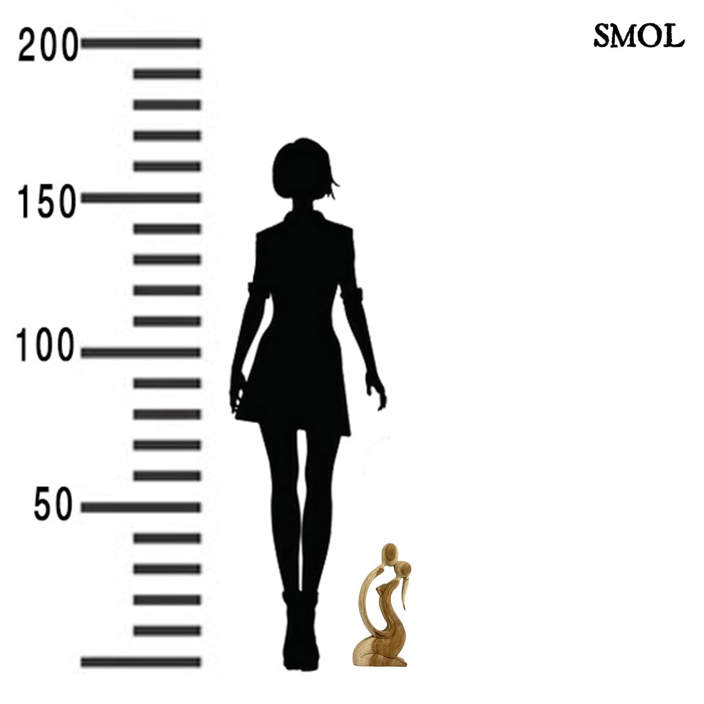 LOMANI, faszobor, 39 cm - SMOL