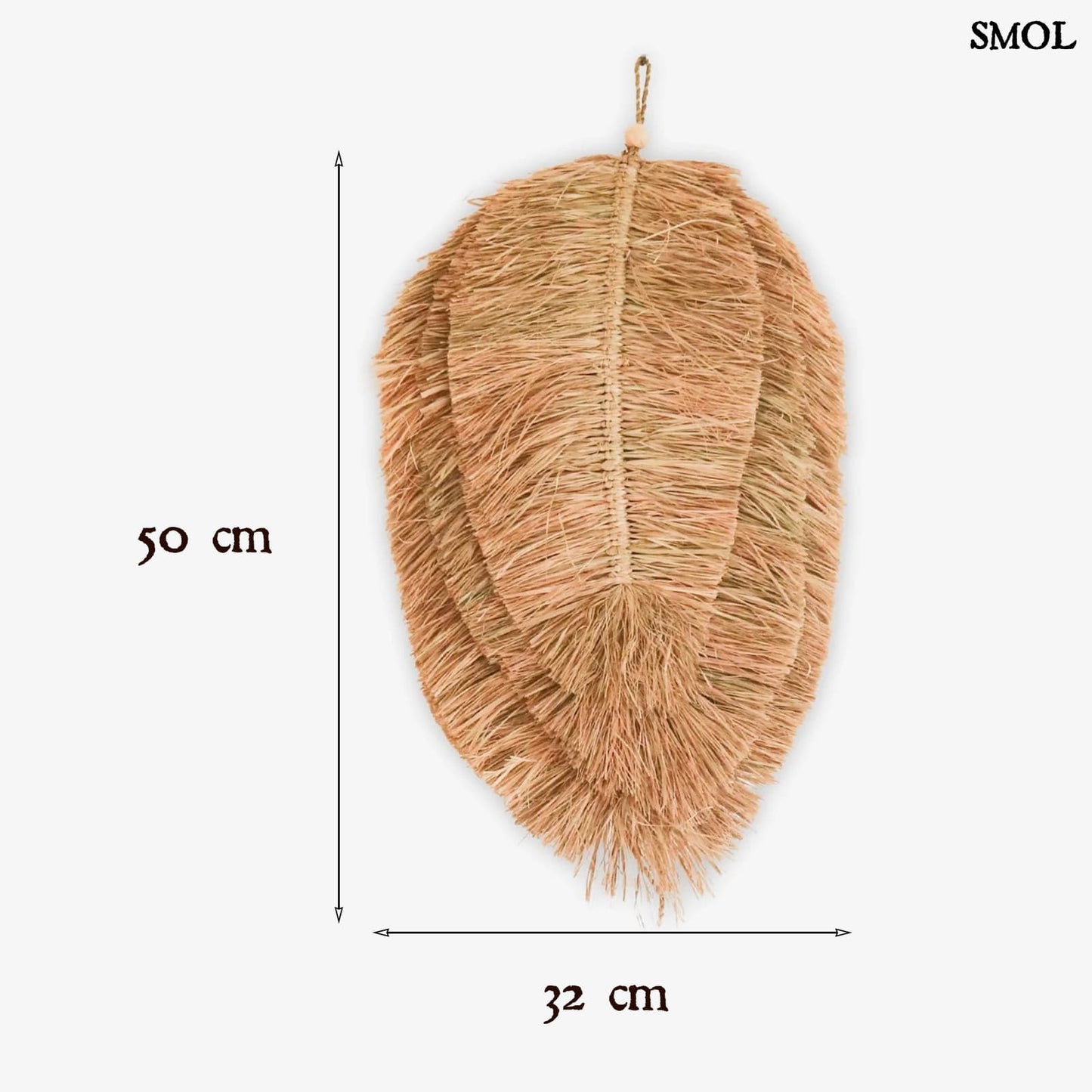 Levél Fali Dekoráció, 50 cm | TIPIN - smol.hu - méretekkel