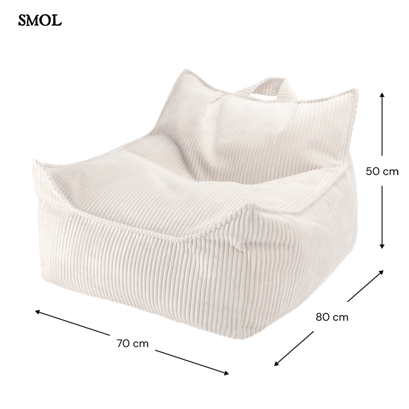MARSHMALLOW, gyerek babzsákfotel, 80x70x50 - smol.hu