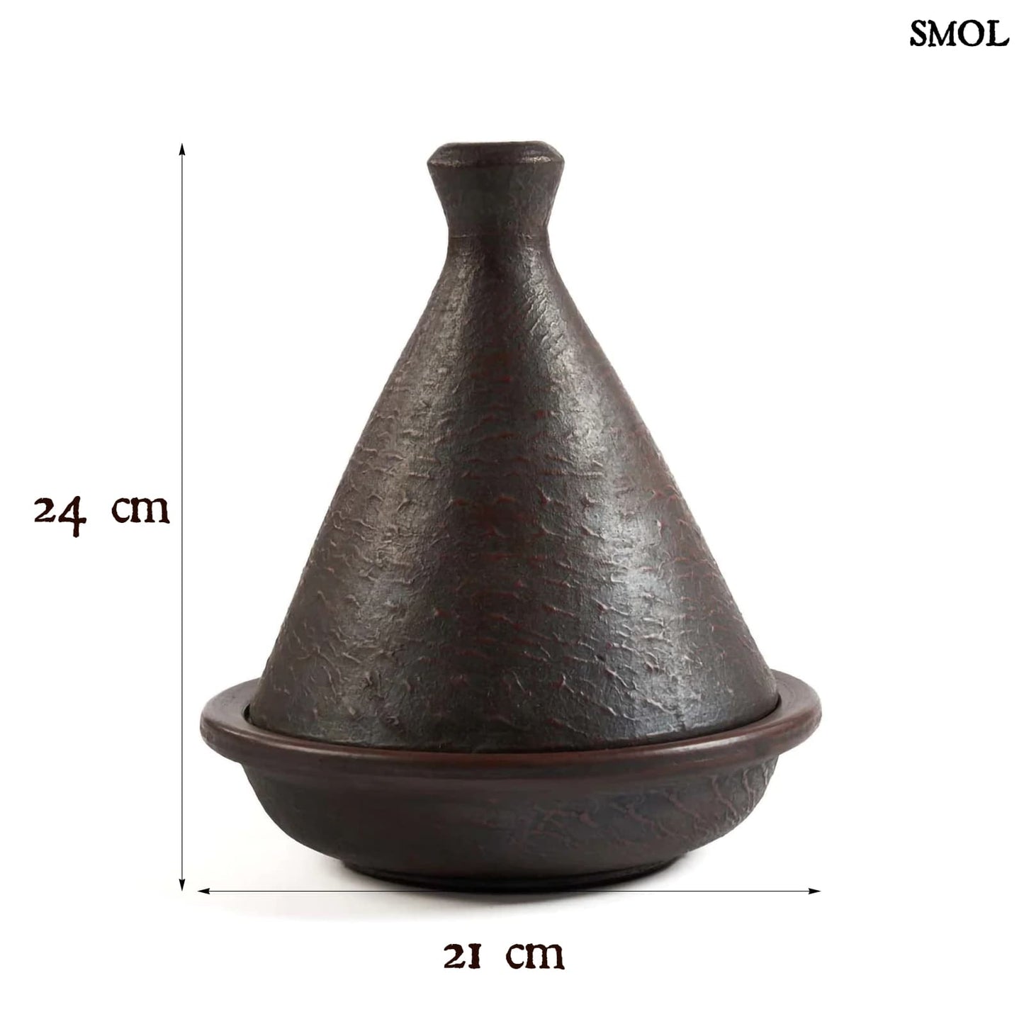Marokkói Főzőedény | ETHNIC CONE TAJIN | SMOL - méretekkel
