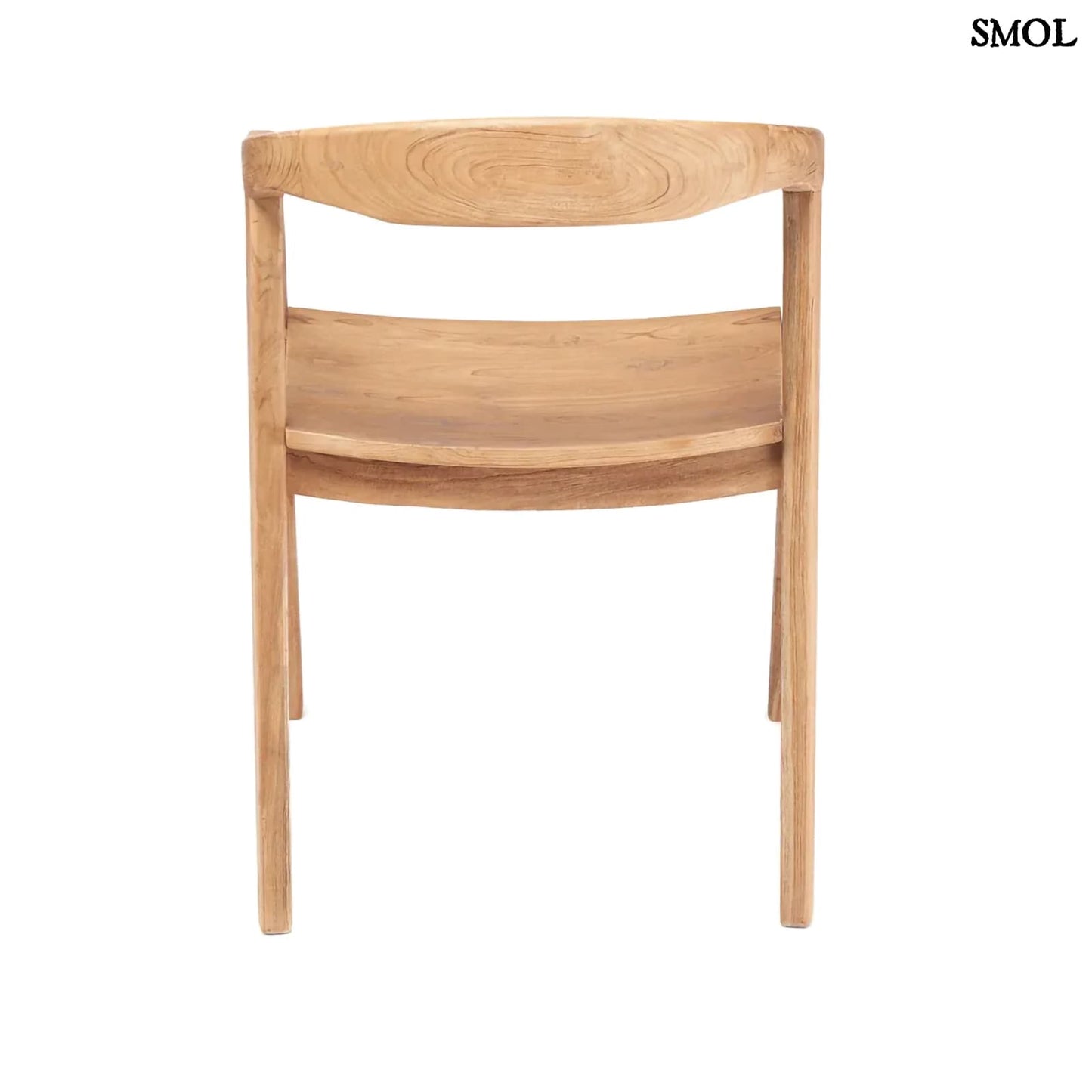 NIHI WATU, teakfa étkezőszék, 74 cm - smol.hu - hátulról