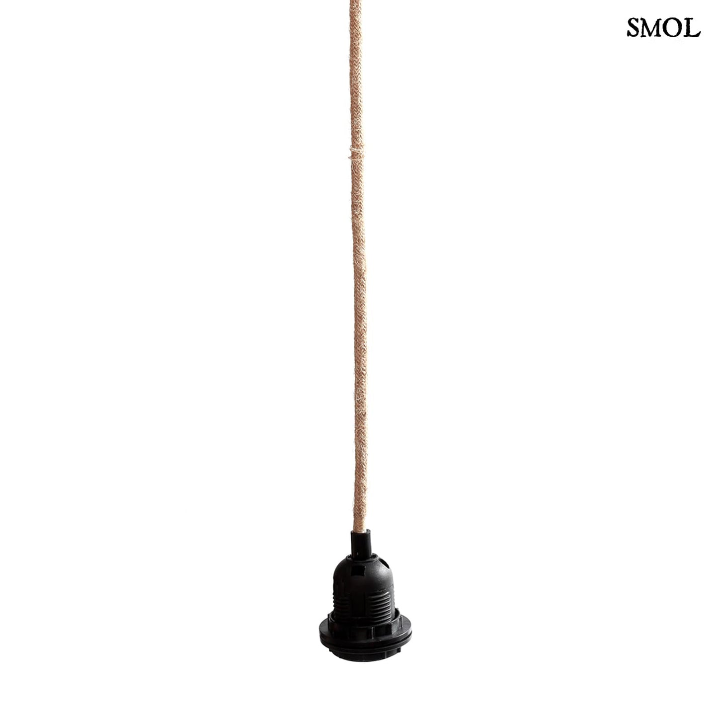 Natúr-fekete mennyezeti lámpafüggeszték -1 foglalattal, 250 cm - smol.hu - lógatva, fehér háttérrel