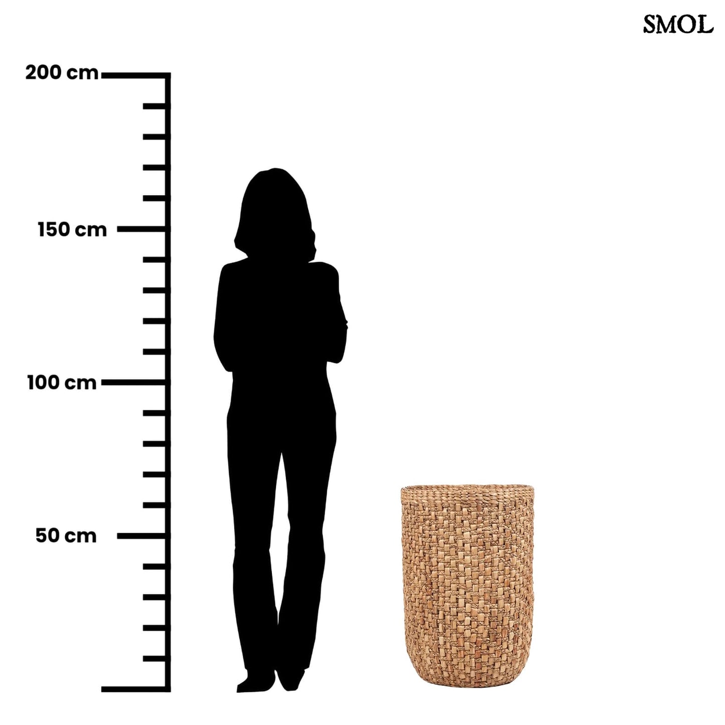 RUMIH, természetes tárolókosár, 64 cm - smol.hu - méretarányosan