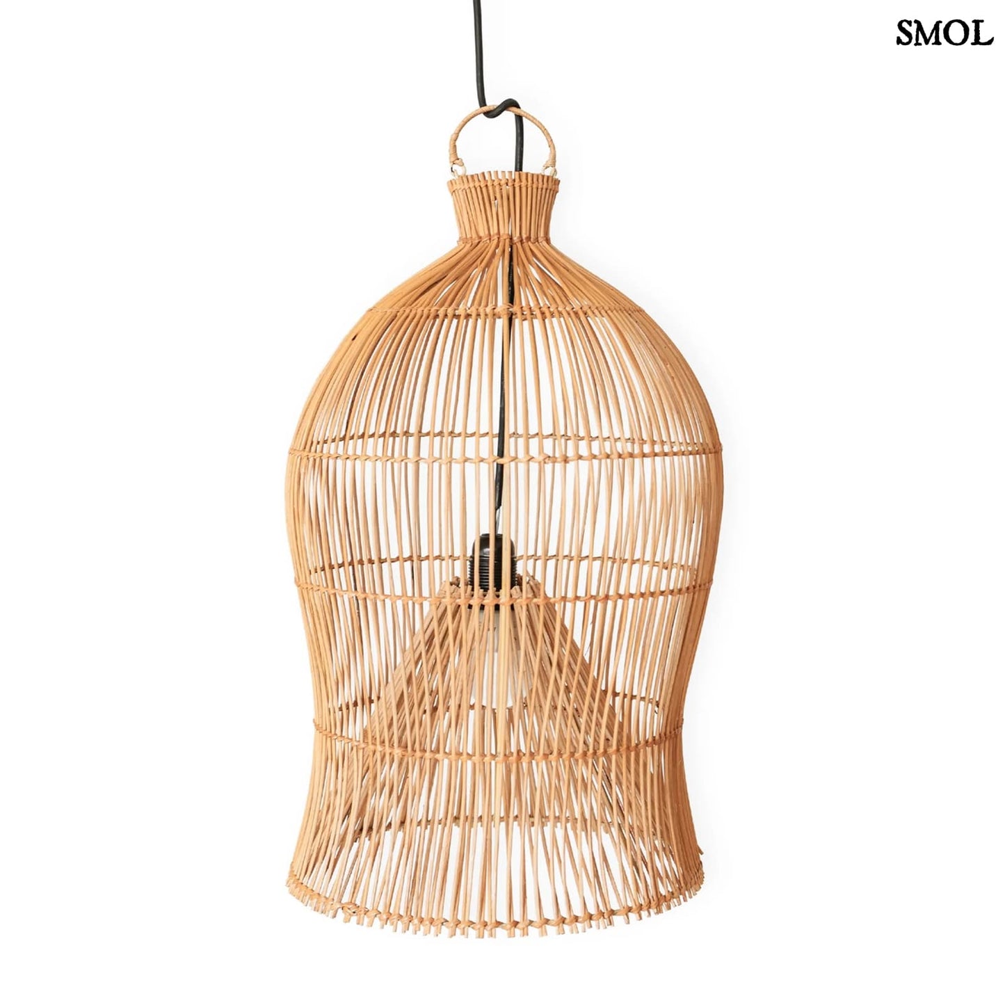 Rattan Függőlámpaernyő, 57 cm | MAHARA - smol.hu - fehér háttérrel