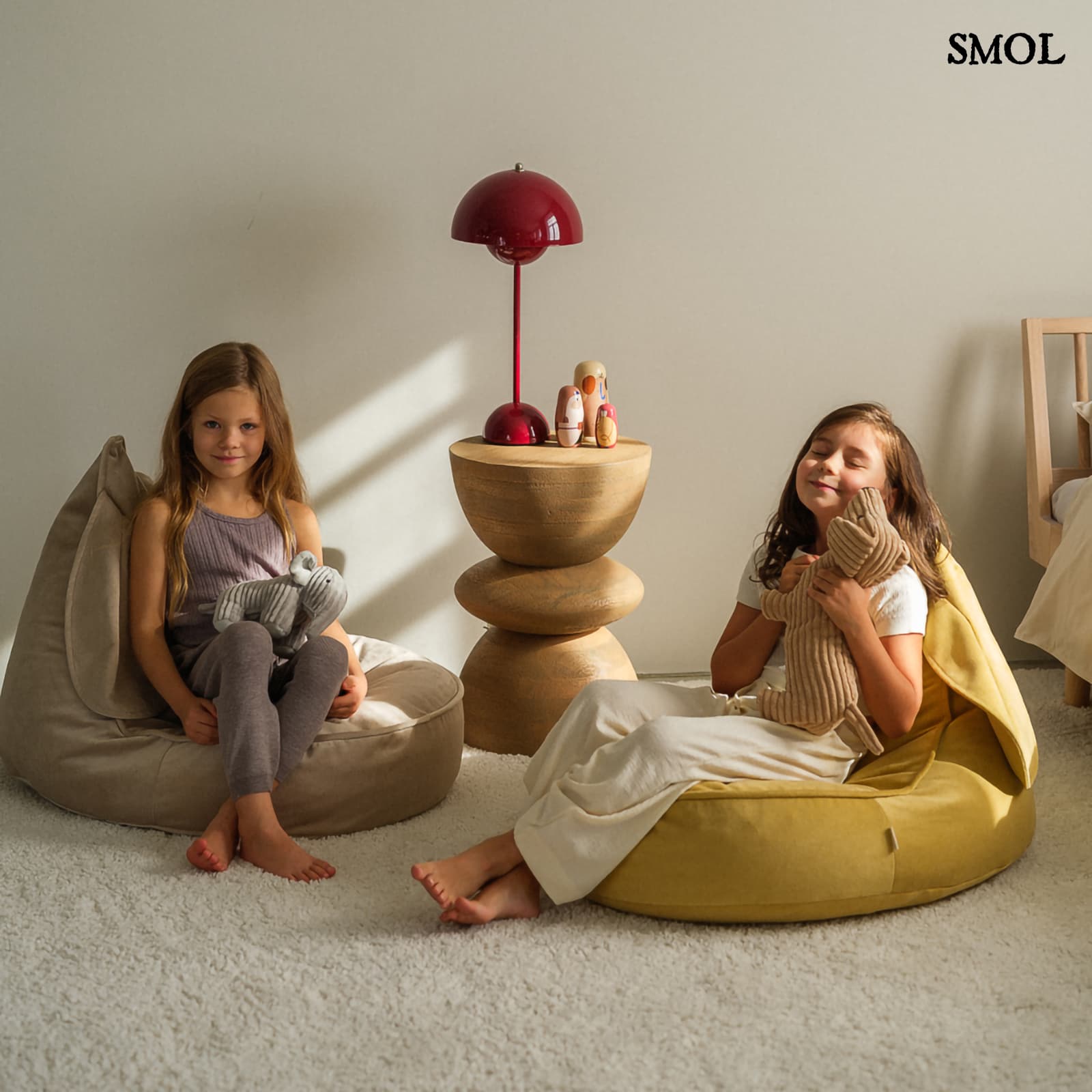 SALTED CARAMEL, nyuszifüles, gyerek babzsákfotel, 75x60x60 - smol.hu