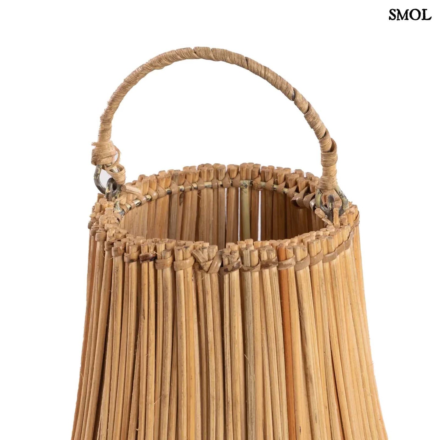 Természetes Rattan Függőlámpaernyő, ⌀120 cm | SHALA | SMOL - felső rész nagyítva