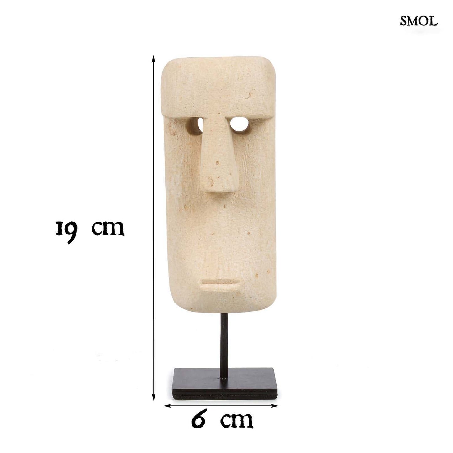 SUMBA20, kőszobor tartón, 19 cm - smol.hu