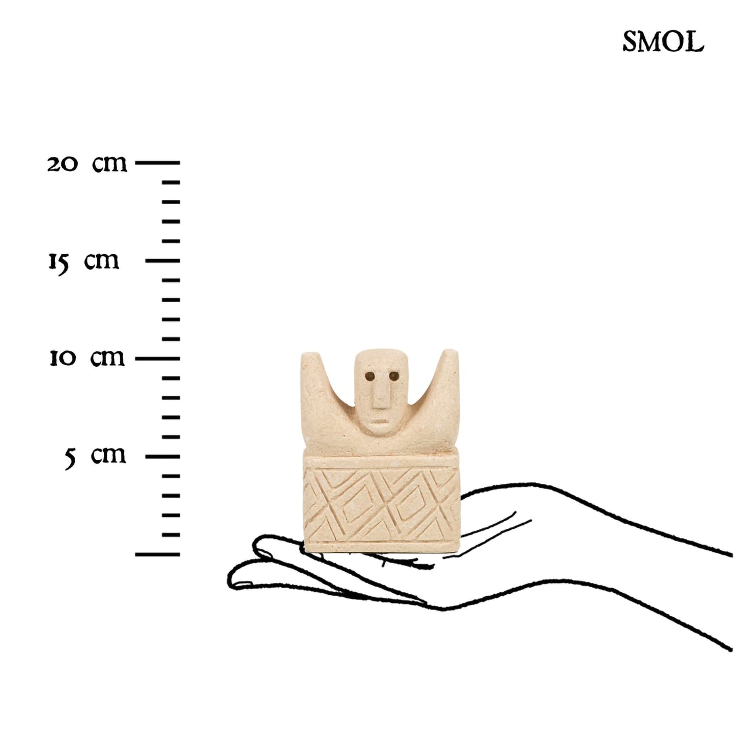 SUMBA17, kőszobor, 10,5 cm - smol.hu