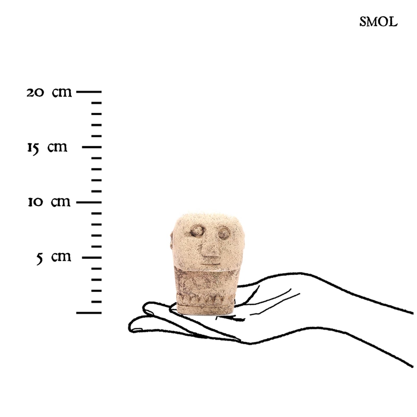SUMBA9, kőszobor, 9 cm - smol.hu