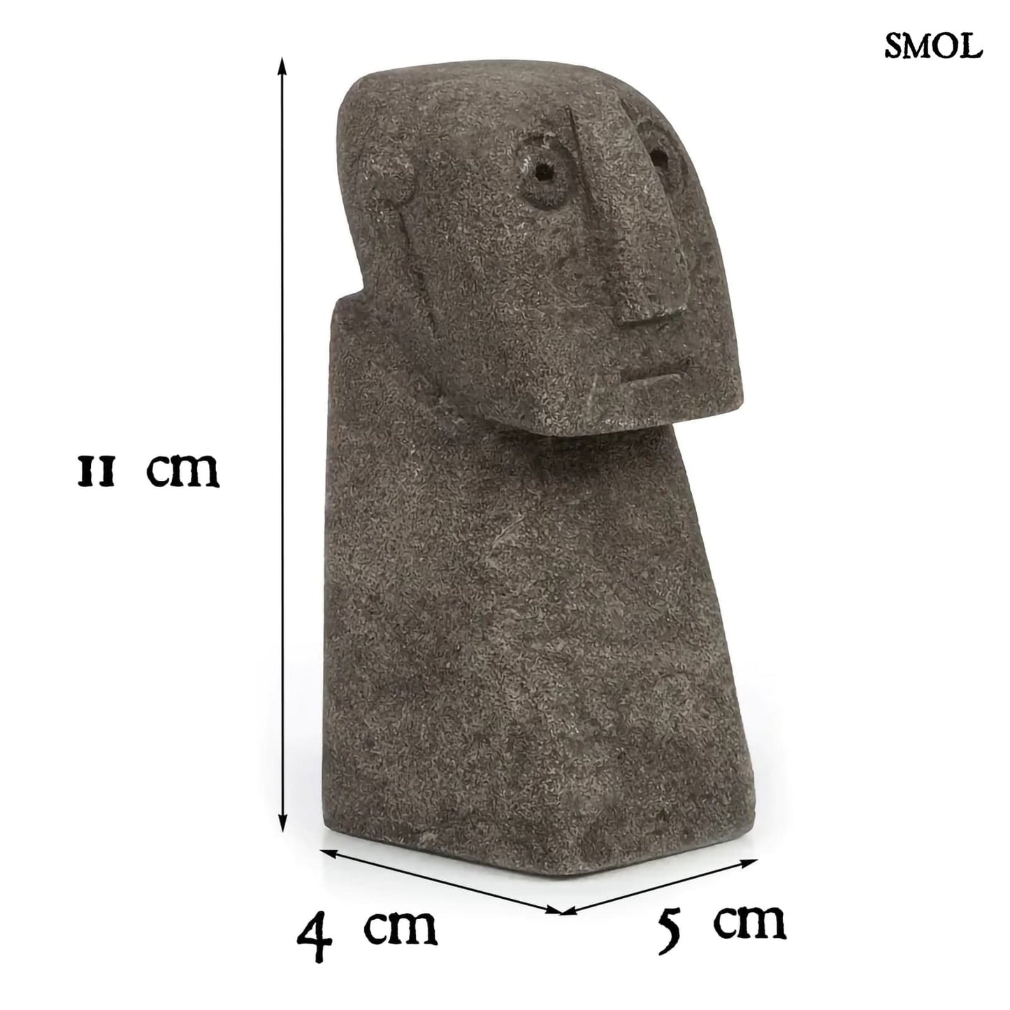 SUMBA25 , szürke kőszobor, 11 cm - smol.hu