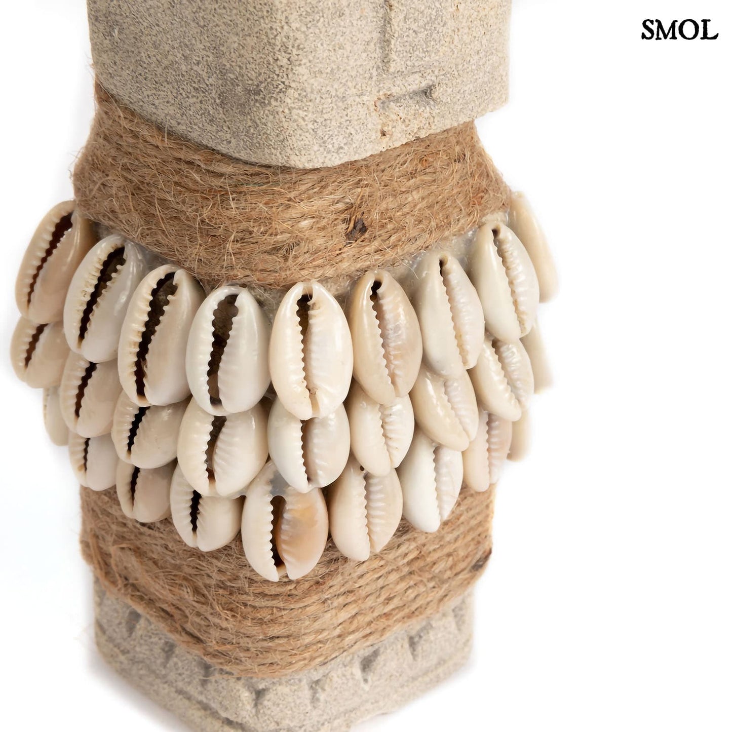 SUMBA33, kőszobor kagylókkal, 15 cm - smol.hu