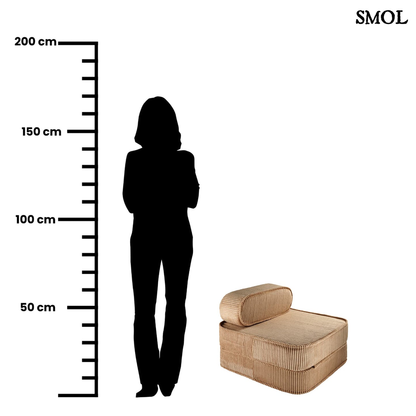 smol.hu -TOFFEE, ággyá alakítható, kordbársony gyerekfotel