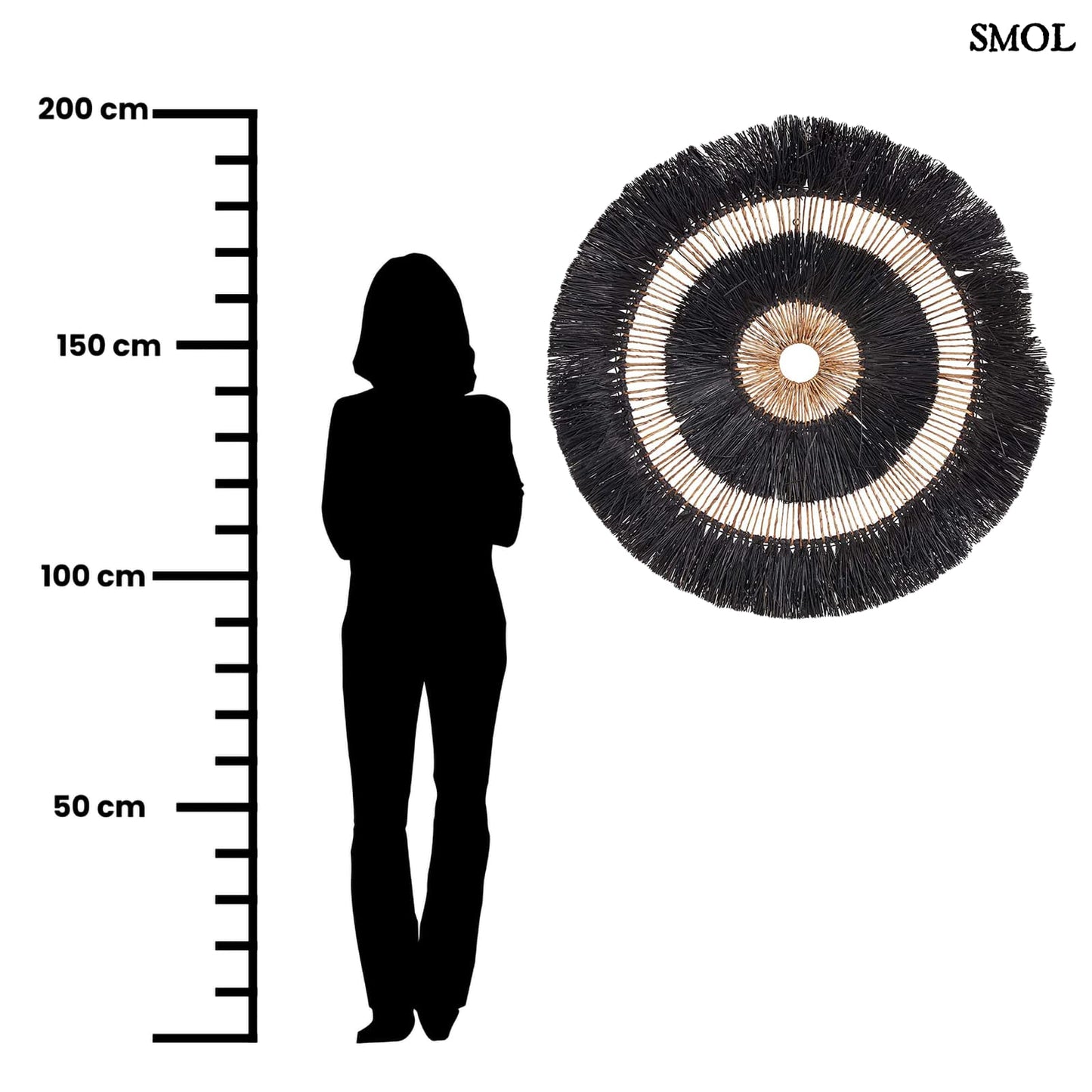 Természetes Banánlevél Fali Dekoráció, 110 cm | MAUREA | SMOL - méretarányosan