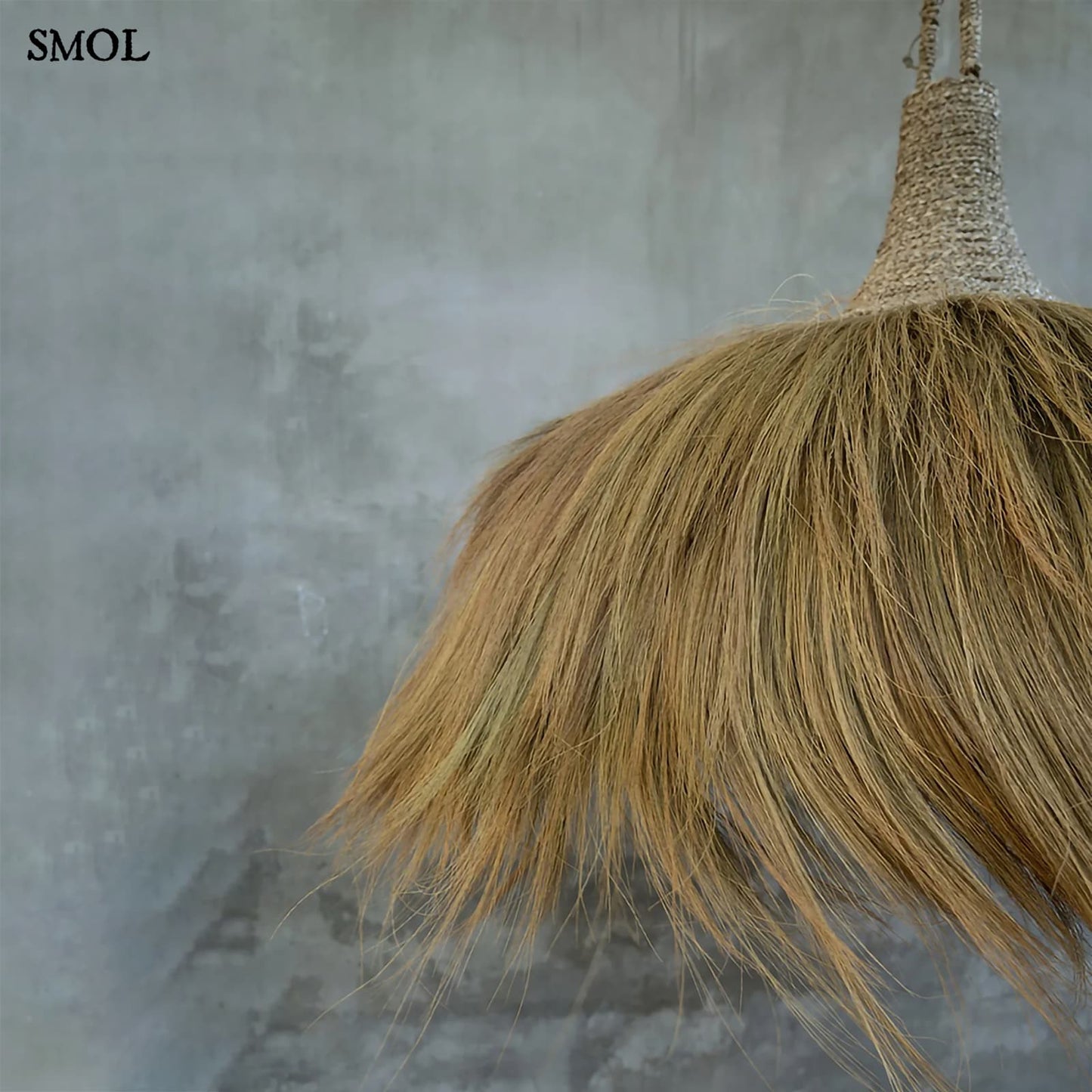 Természetes Függőlámpaernyő, ⌀100 cm | MAKIKI | SMOL - oldalról nagyítva