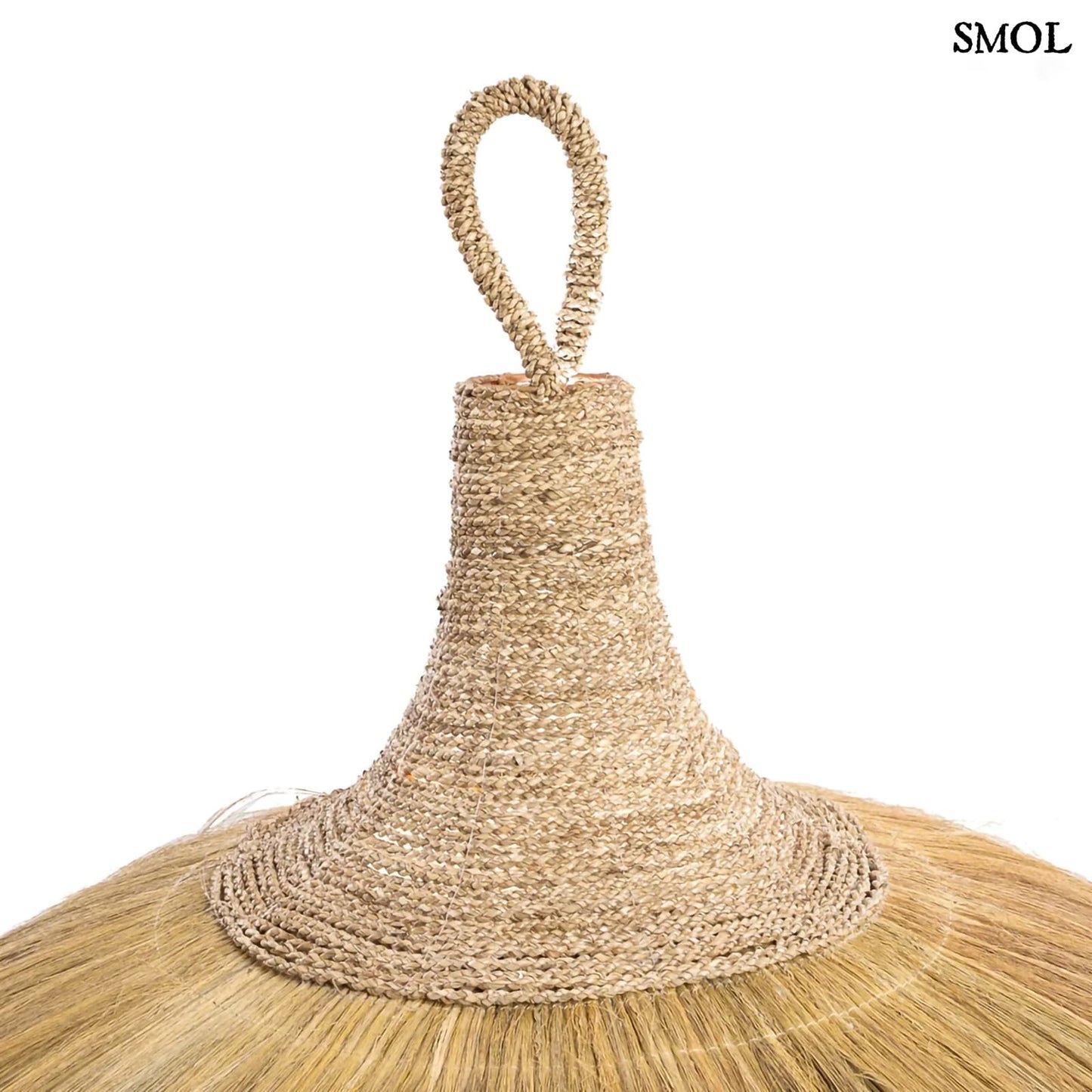 Természetes Függőlámpaernyő, ⌀100 cm | MAKIKI | SMOL - akasztó nagyítva