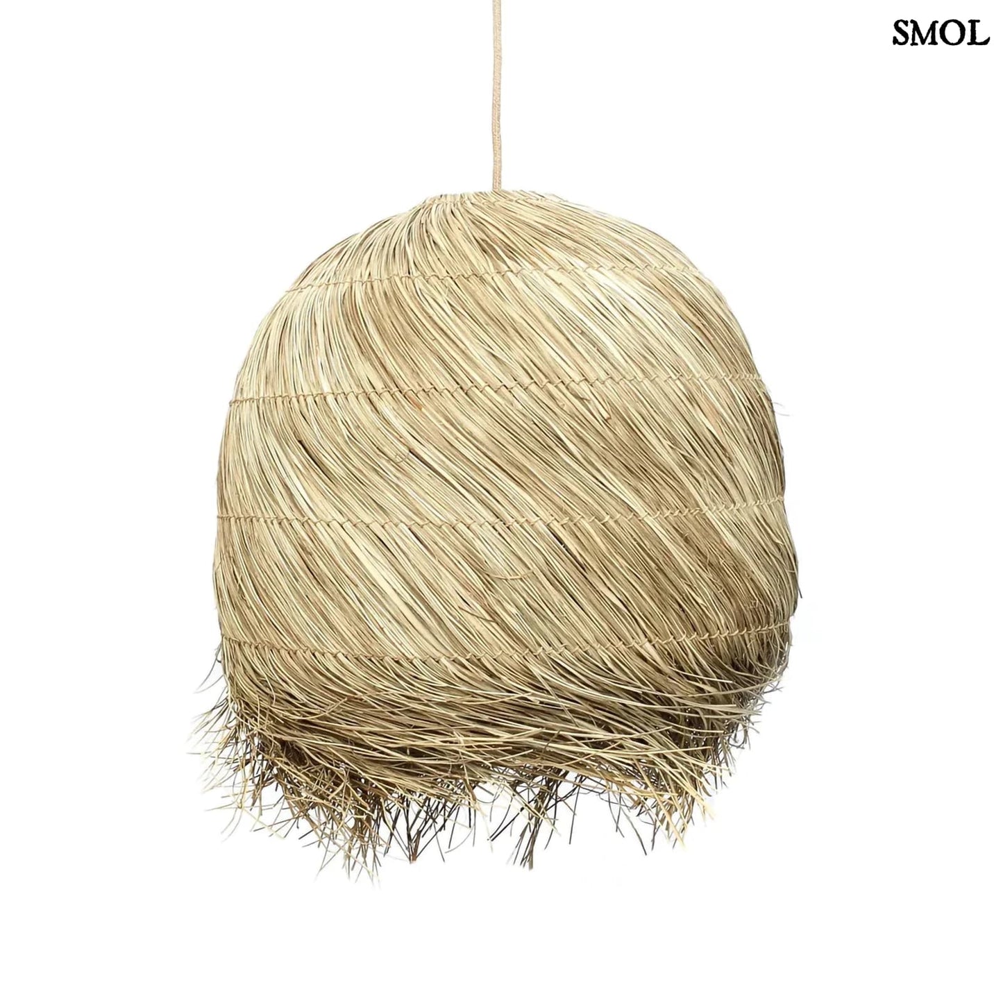 Természetes Függőlámpaernyő, 50 cm | WICKED | SMOL - fehér háttérrel