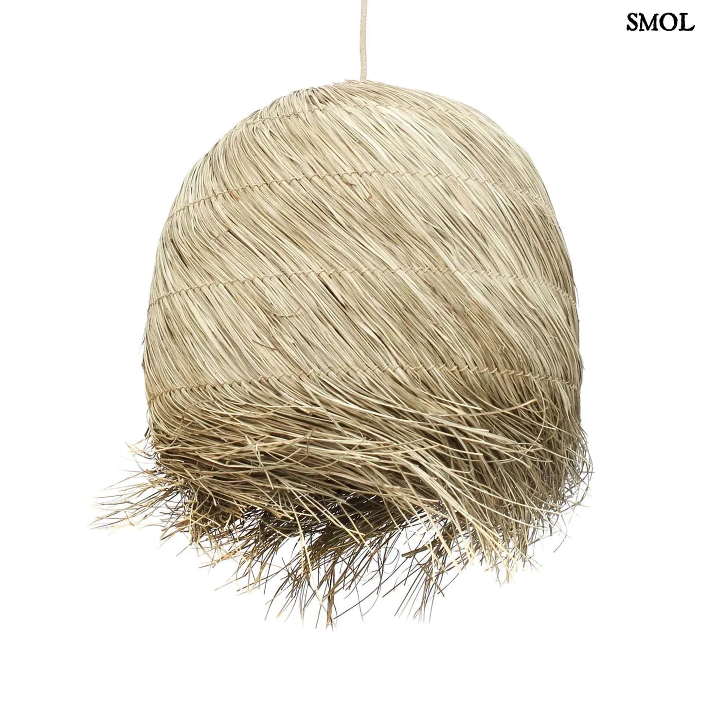 Természetes Függőlámpaernyő, 50 cm | WICKED | SMOL - oldalról