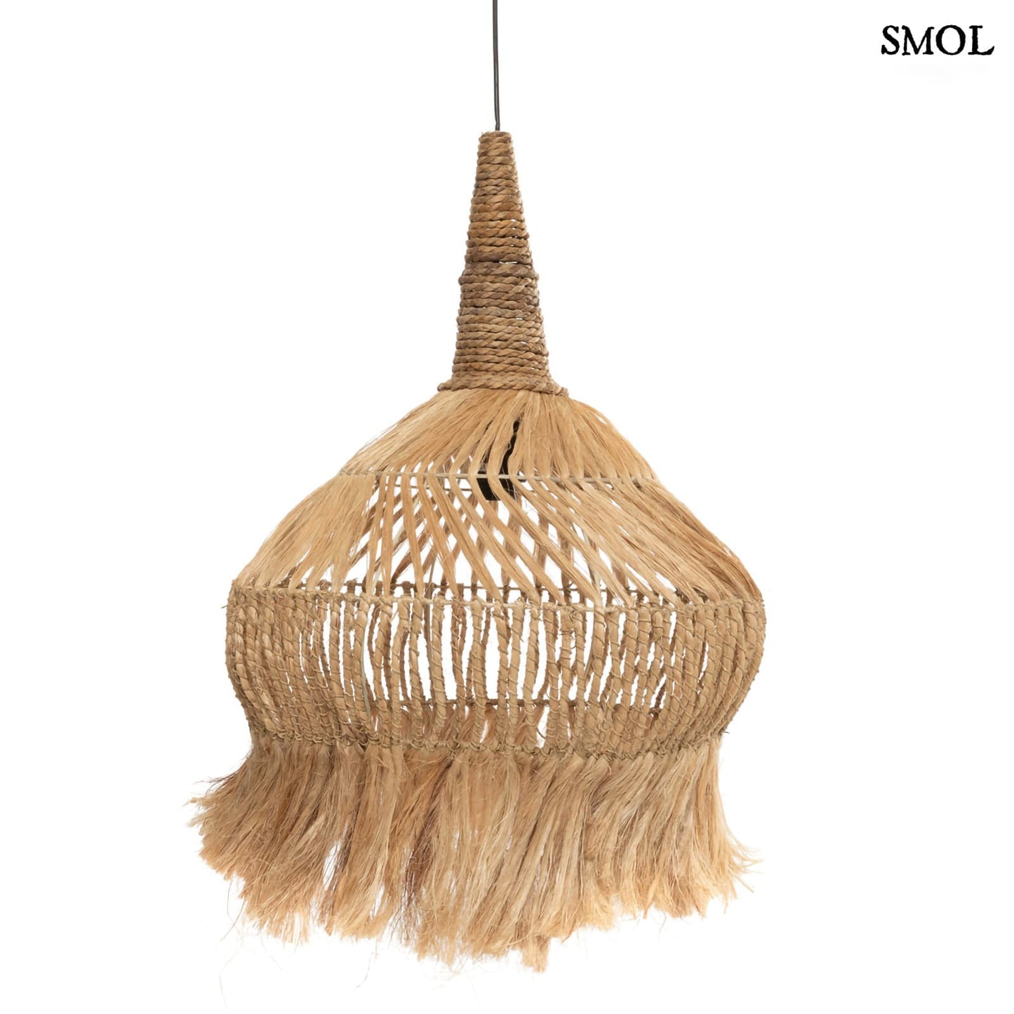 Természetes Függőlámpaernyő, 70 cm | HIPPY | SMOL - fehér háttérrel